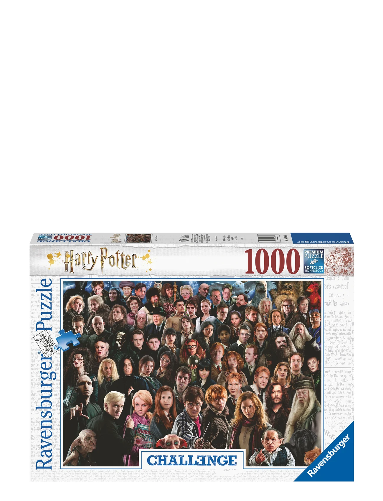 Ravensburger - Challenge Harry Potter 1000p - klassiske puslespil - multi coloured - 0