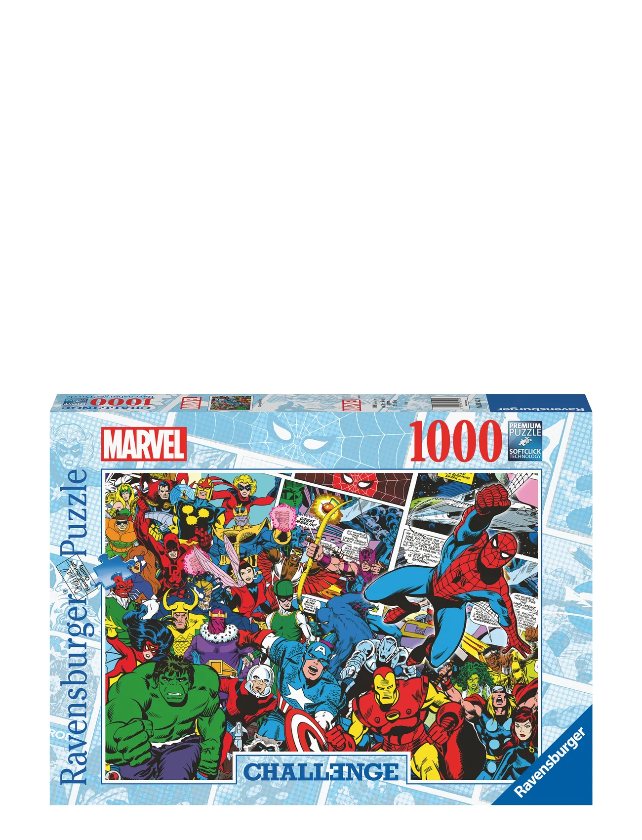 Ravensburger - Challenge Marvel 1000p - klassiske puslespil - multi coloured - 0