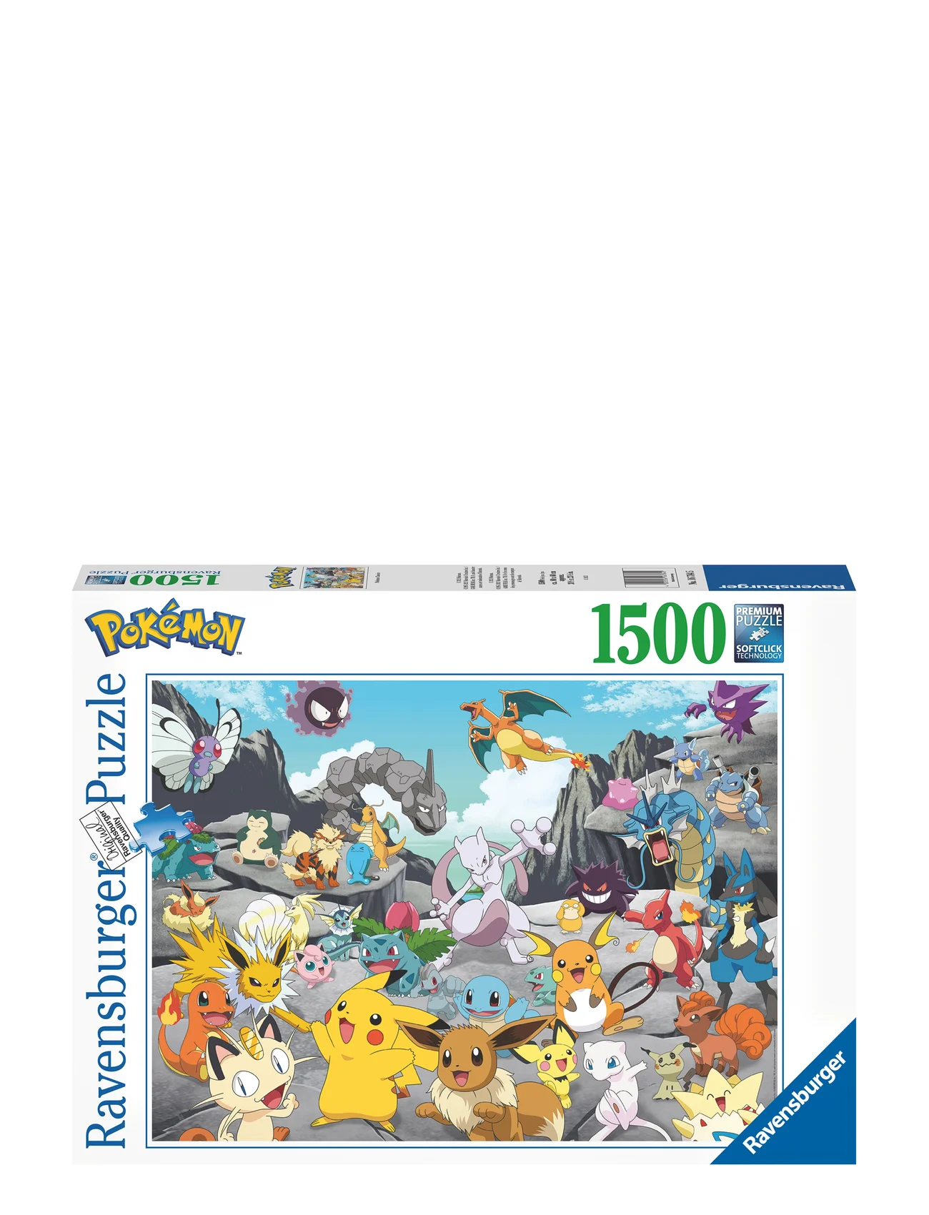 Ravensburger - Pokémon Classics 1500p - klassiske puslespil - multi coloured - 0