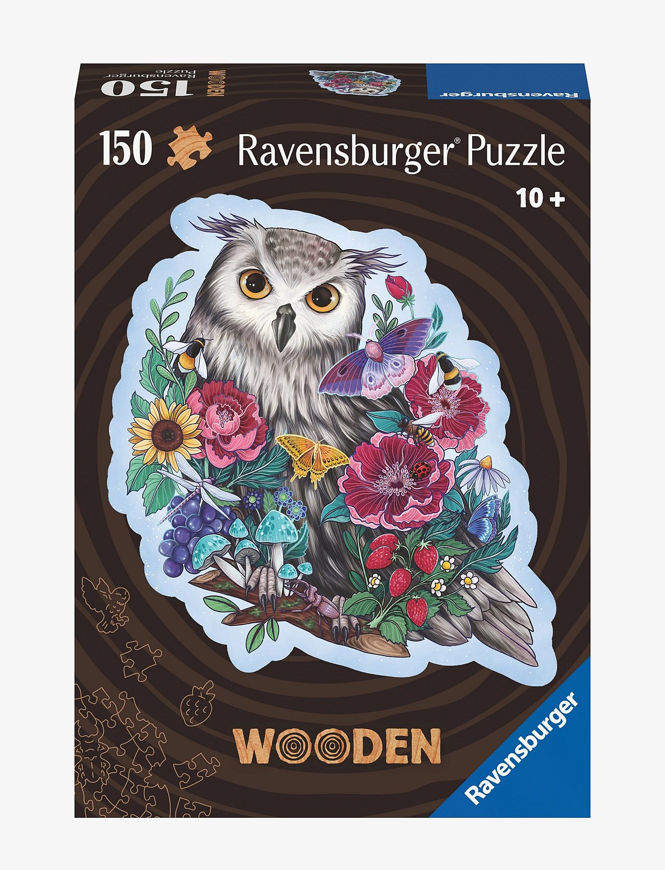 Wooden Owl 150p Ad - MULTI COLOURED