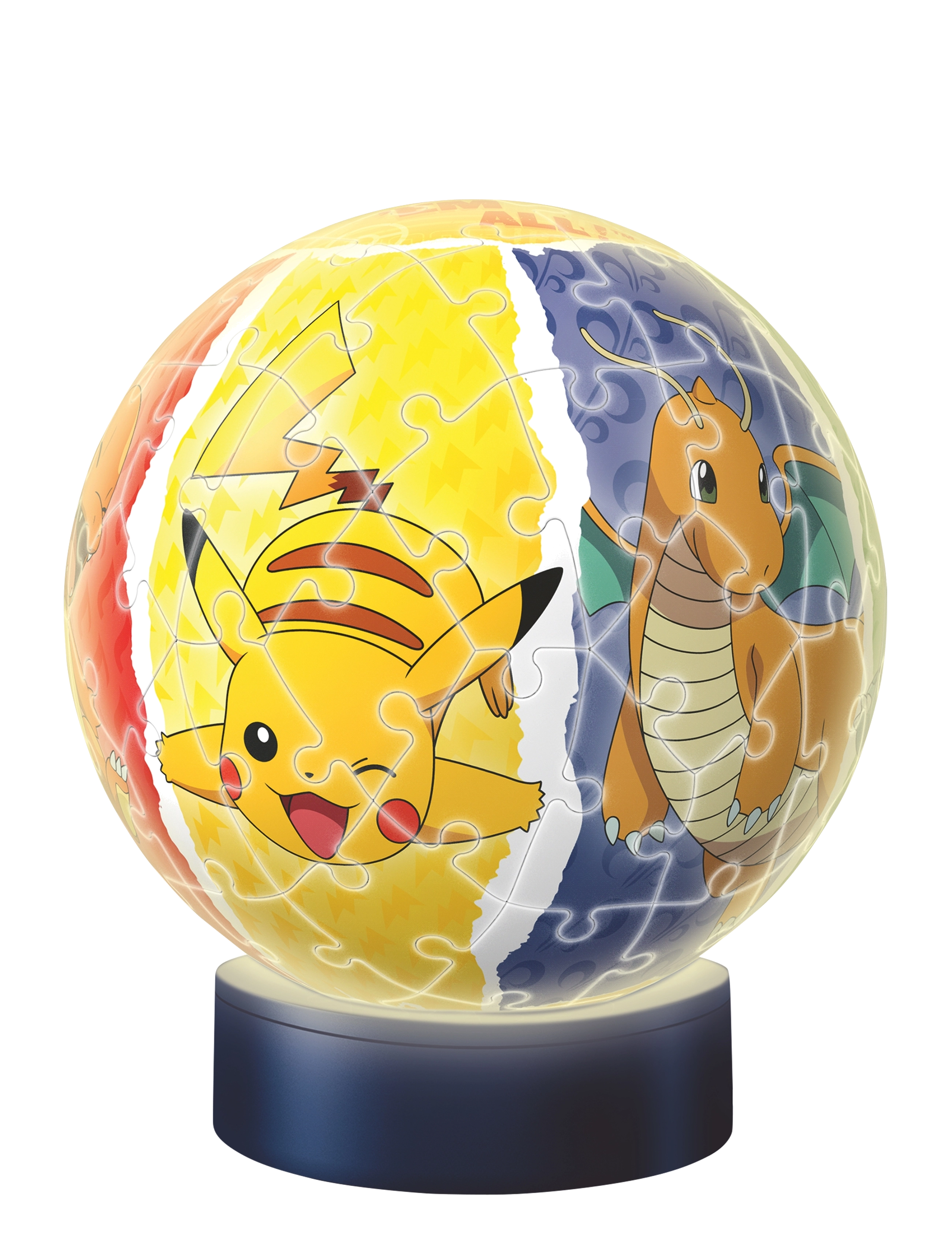 Ravensburger Pokémon Night Light 72P, One Size, Multi/patterned, Puslespil > 3D-Puslespil, Børn