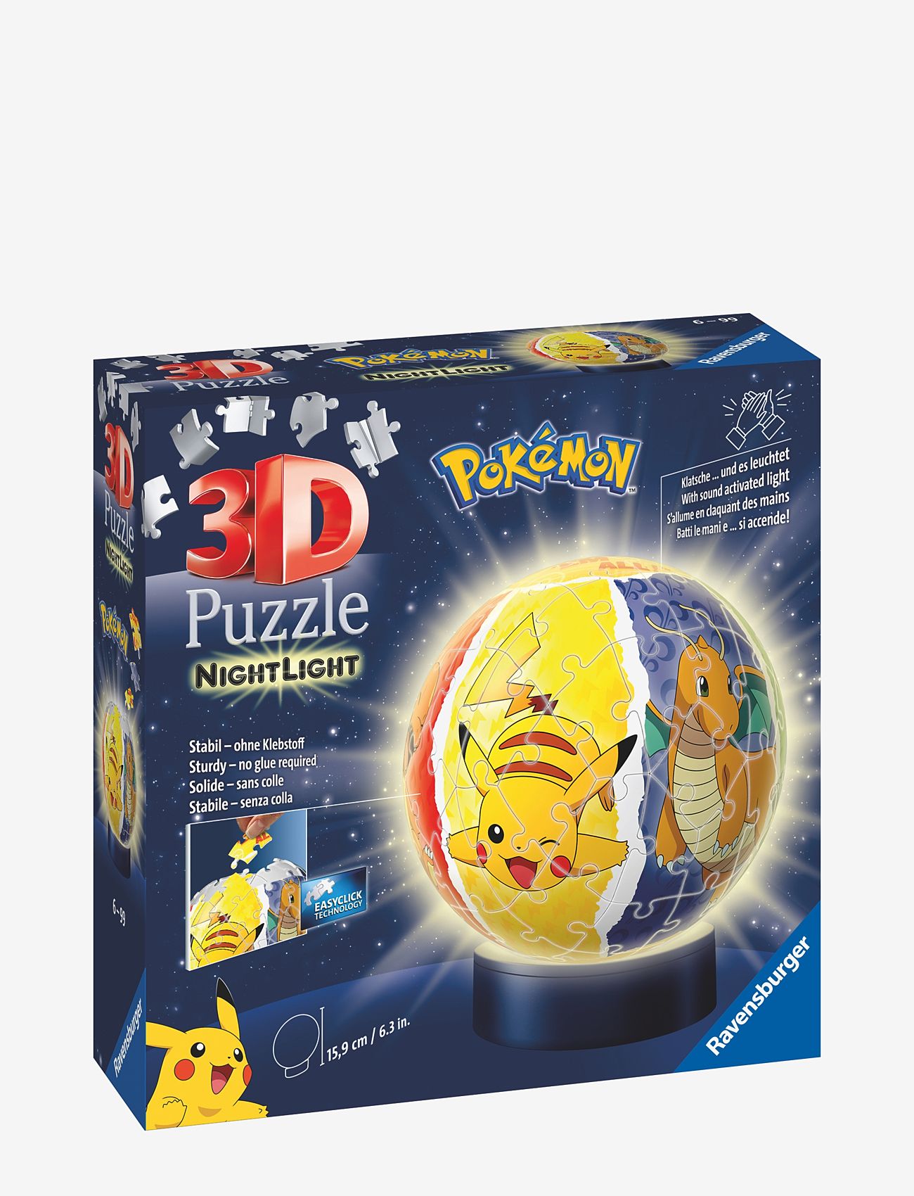Ravensburger - Pokémon Night Light 72p - 3d-puslespil - multi coloured - 1