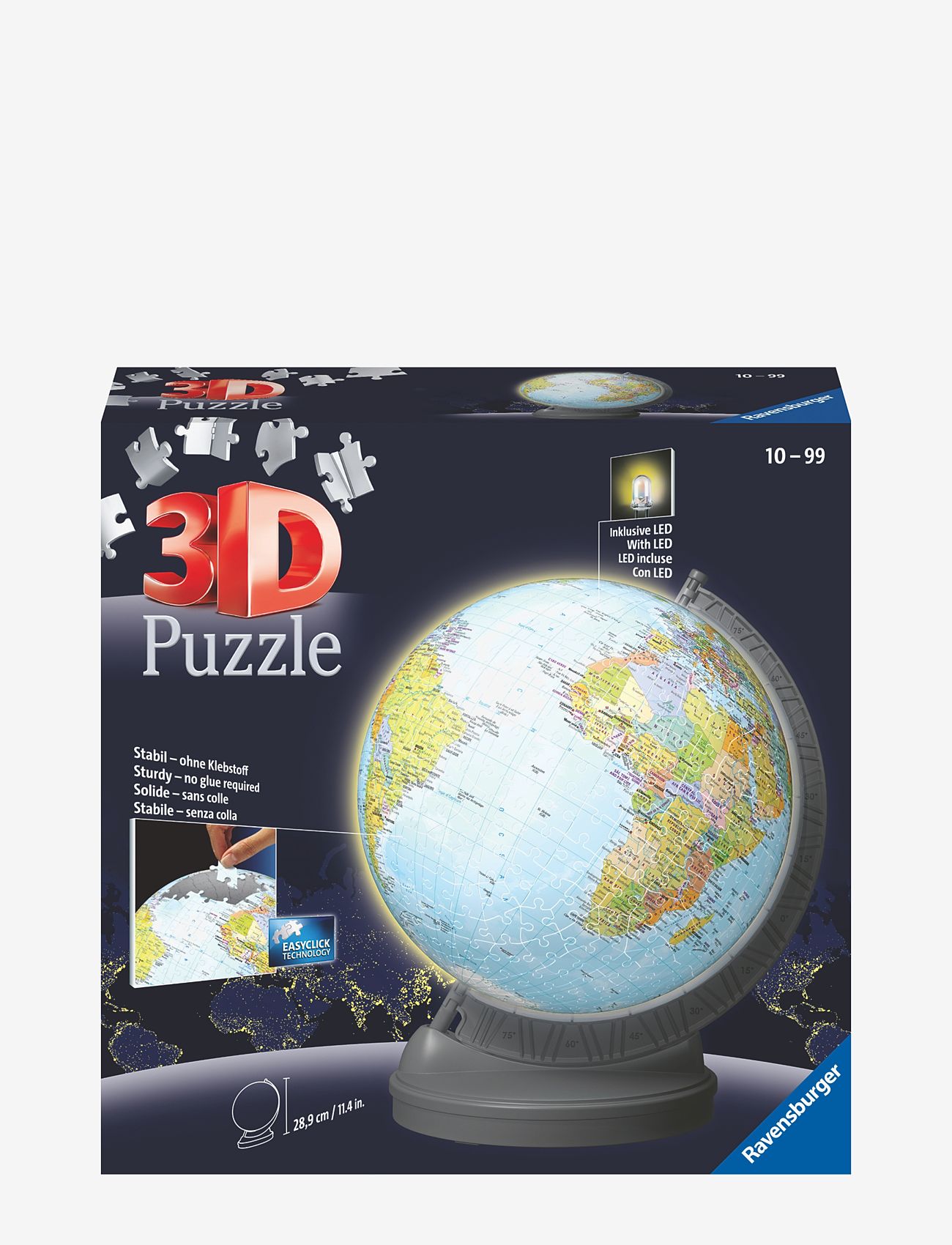 Ravensburger - Globe With Light 540p - 3d-pussel - multi coloured - 0