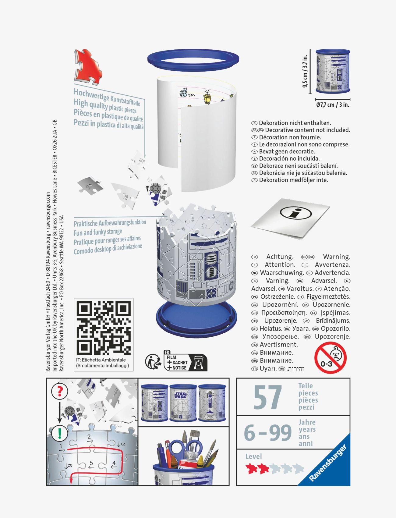 Ravensburger - Star Wars R2D2 Pencil Cup 54p - multi coloured - 2