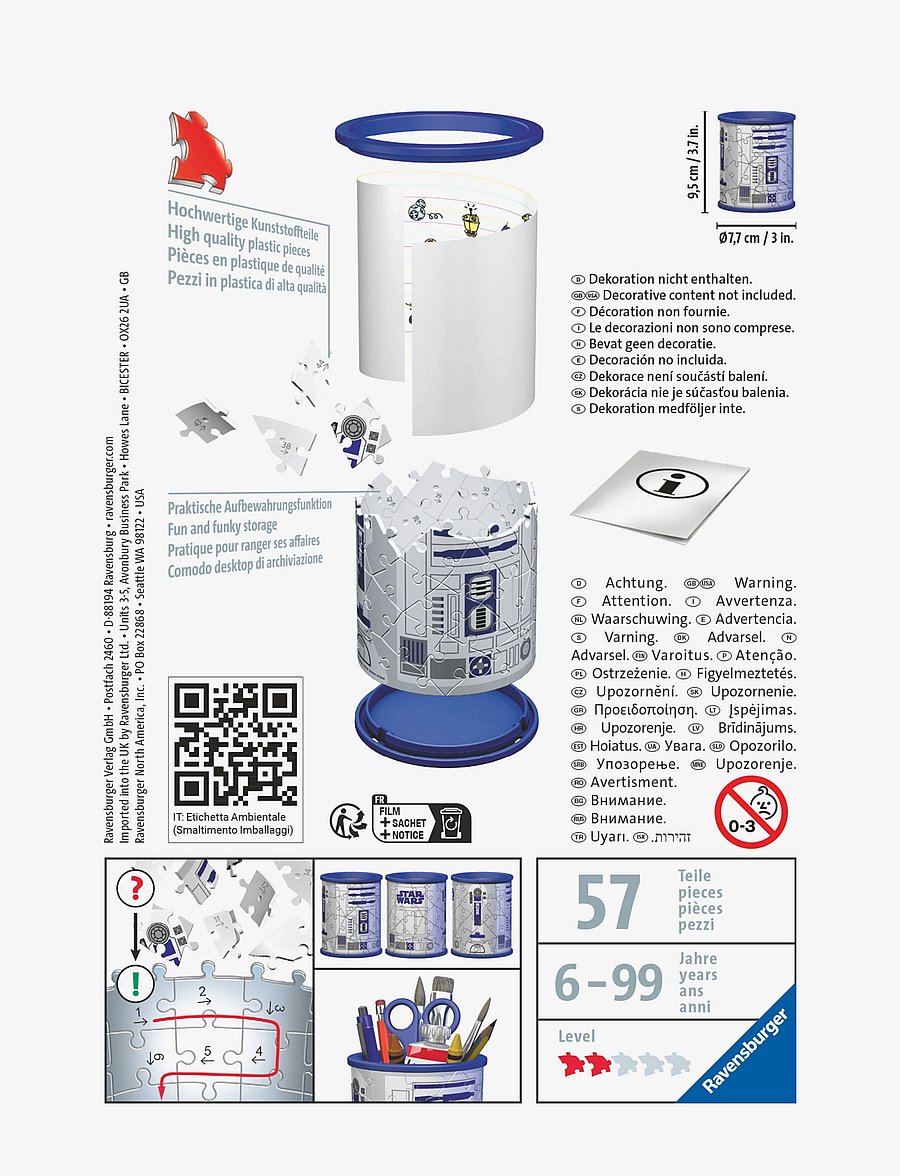 Ravensburger - Star Wars R2D2 Pencil Cup 54p - multi coloured - 2
