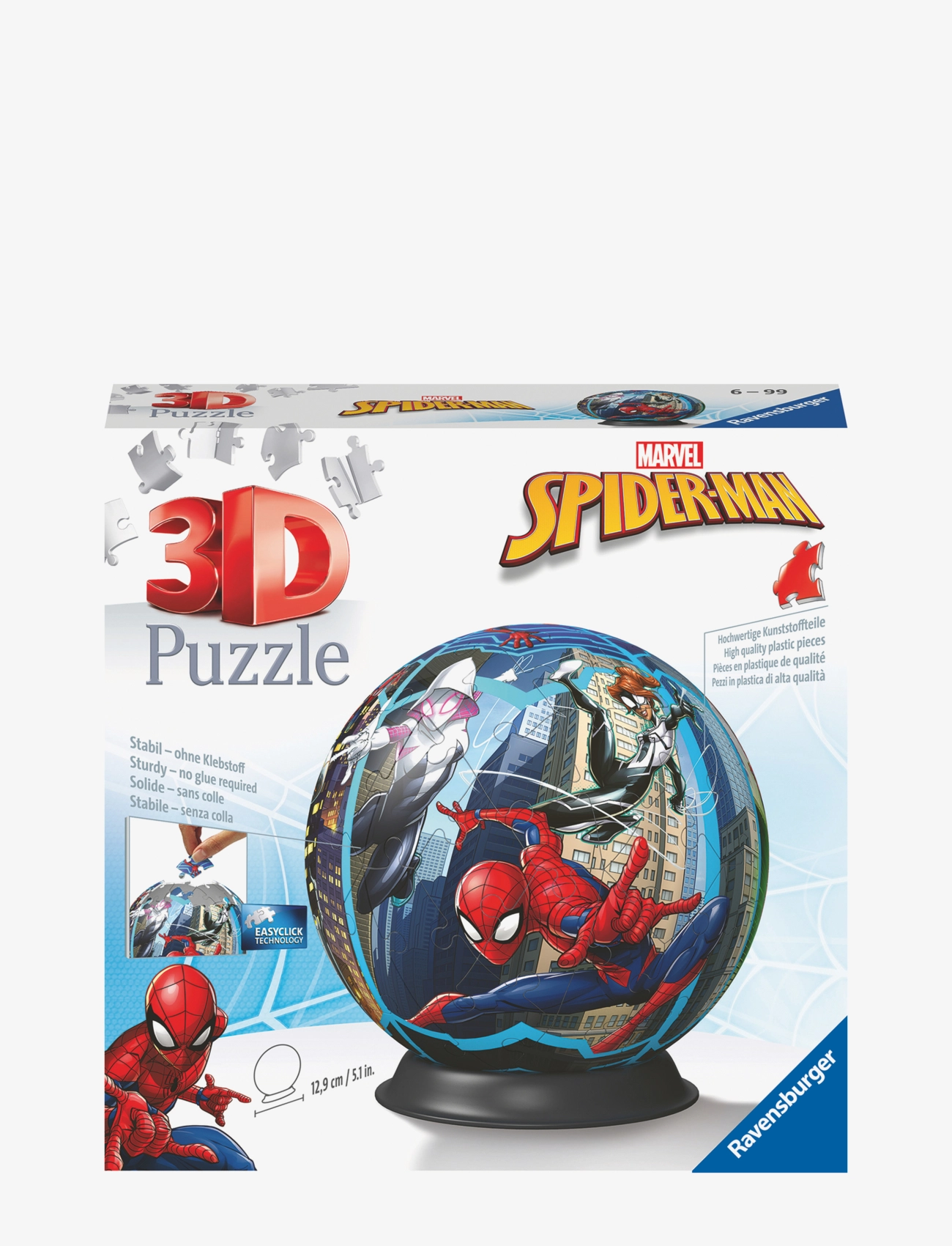 Ravensburger Spider-Man 72P, One Size, Multi/patterned, Puslespil > 3D-Puslespil, Børn