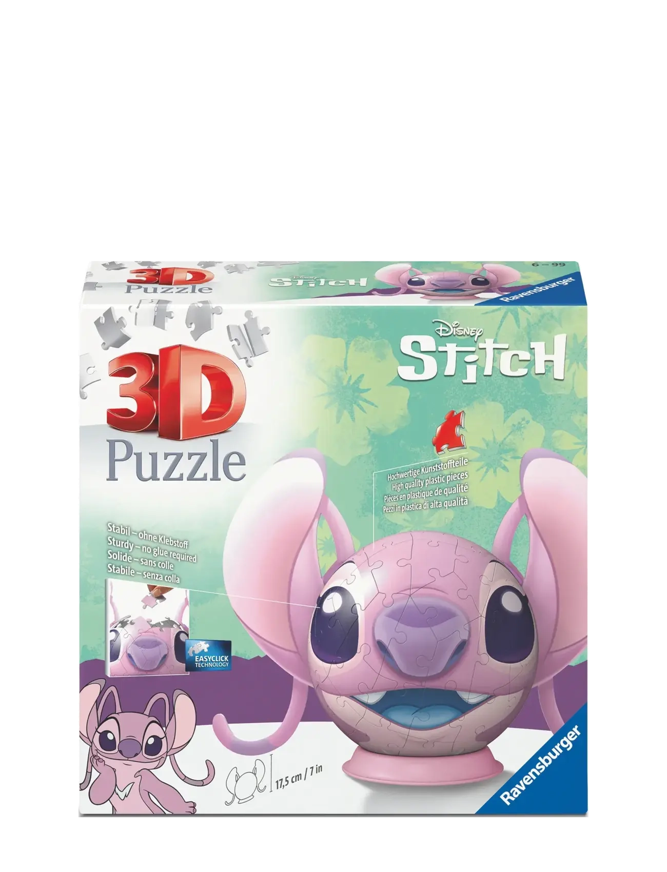 Ravensburger - Stitch Angel With Ears 72p - 3d-palapelit - multi coloured - 2