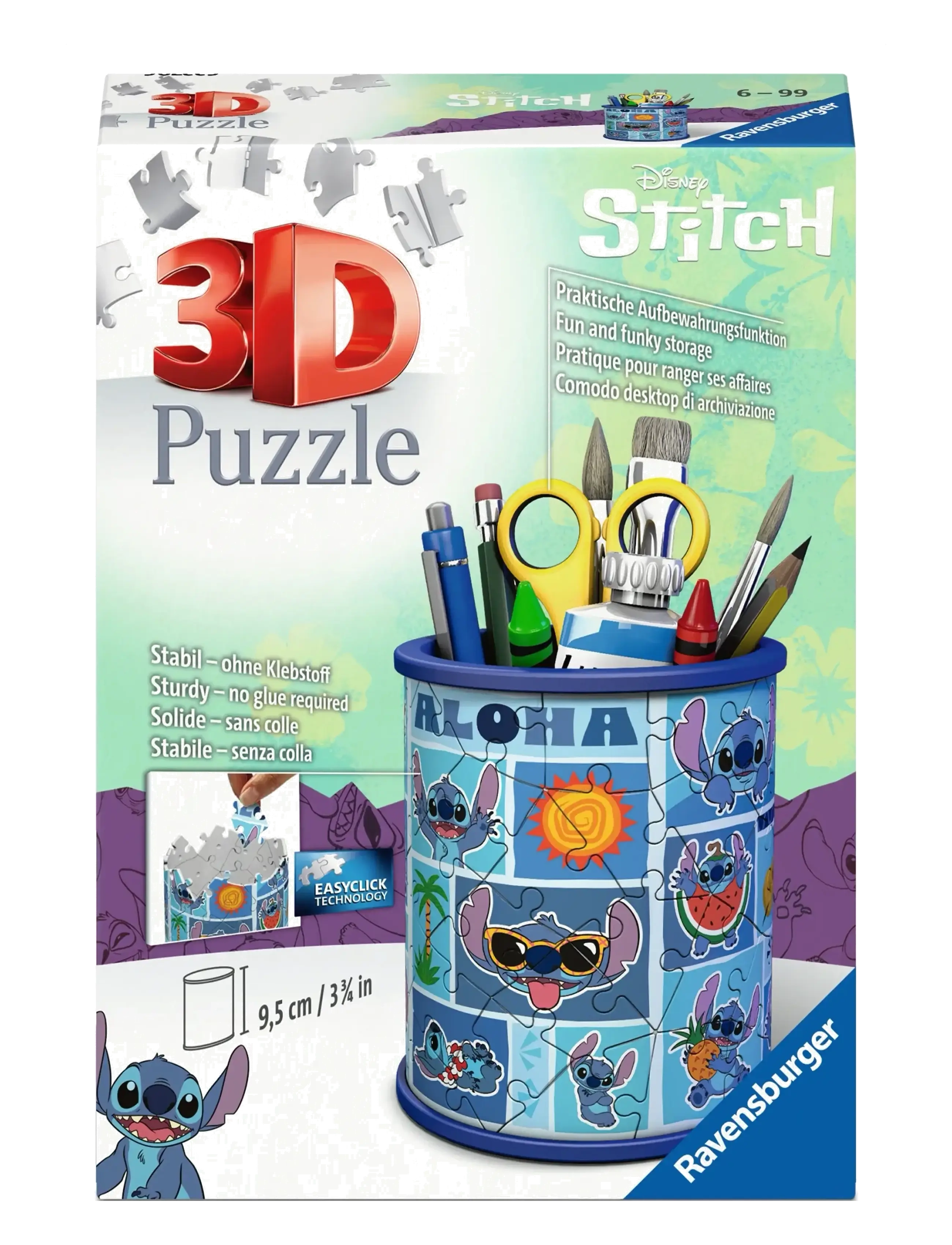 Ravensburger - Pencil Cup Disney Stitch  54p - Þrívíddar púsl - multi coloured - 1
