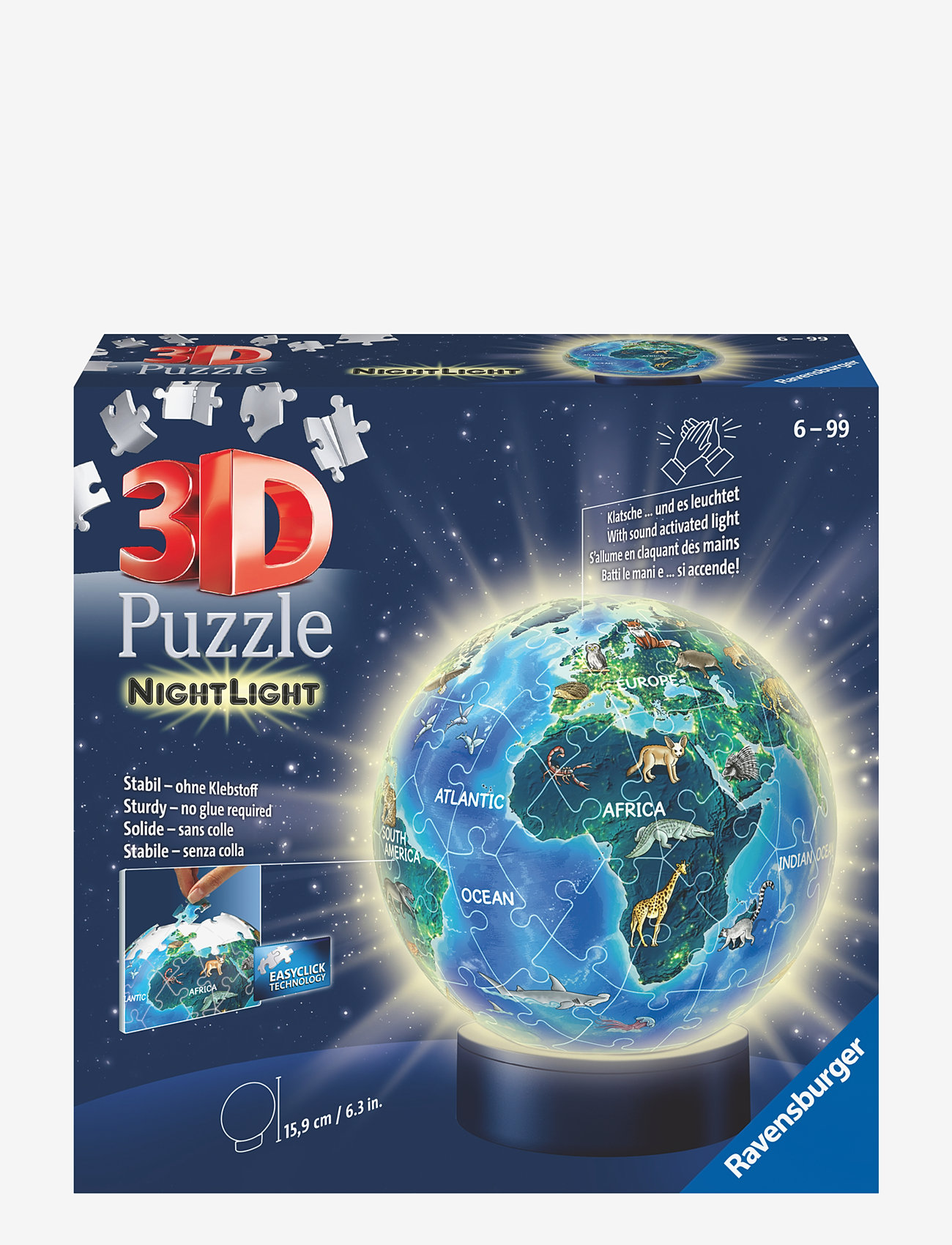 Ravensburger - Children Globe Nightlight 72p - multi coloured - 0