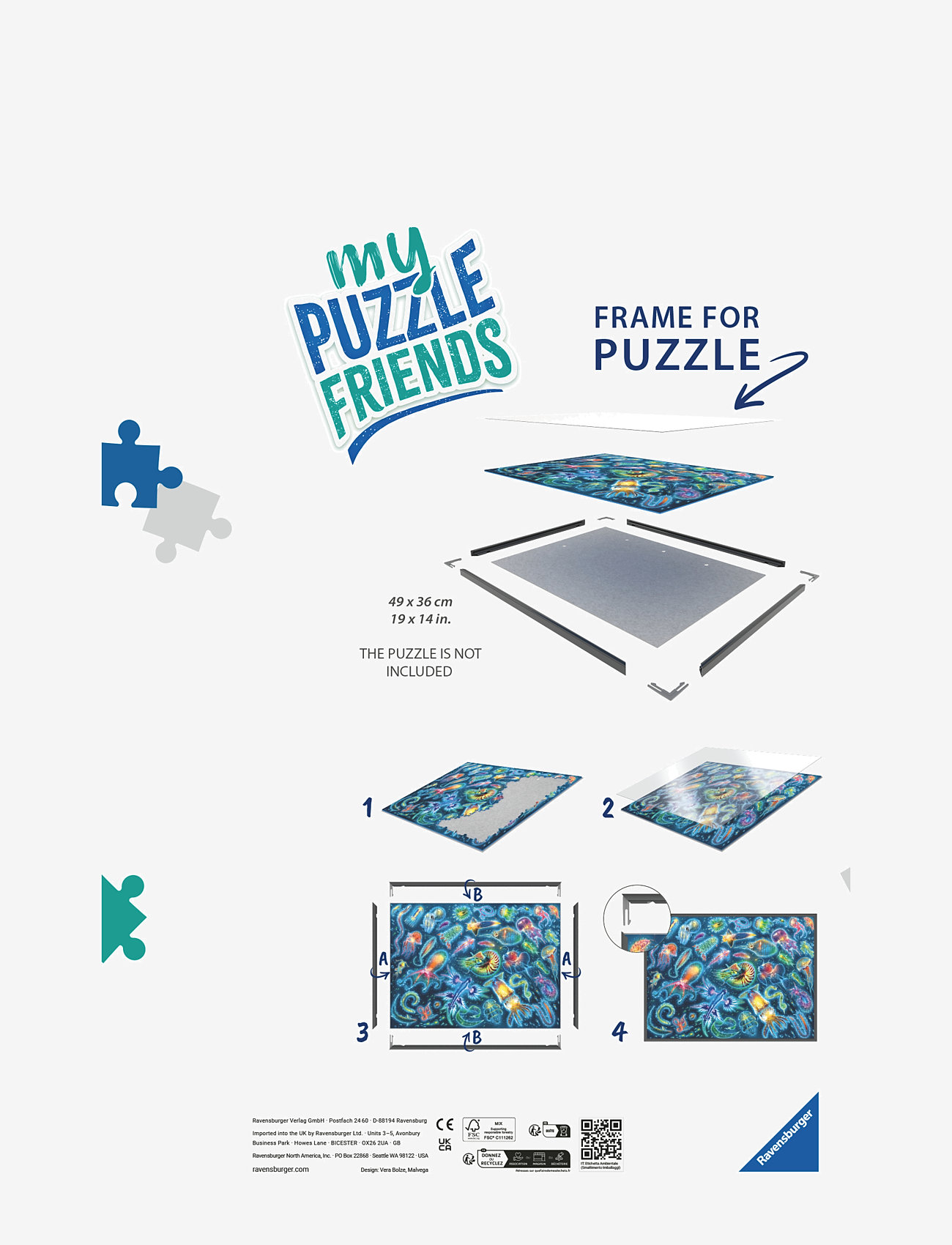 Ravensburger - Puzzle Frame 500p - spil - multi coloured - 1