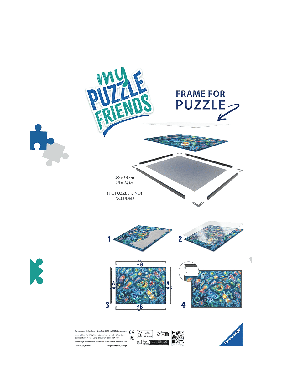 Ravensburger - Puzzle Frame 500p - leikir - multi coloured - 1