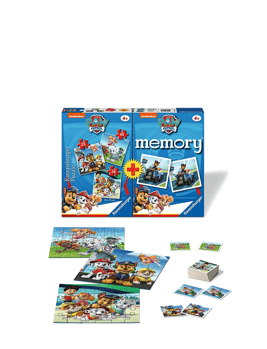 Ravensburger - Paw Patrol 3 Puzzle+memory® - memo - multi coloured - 0