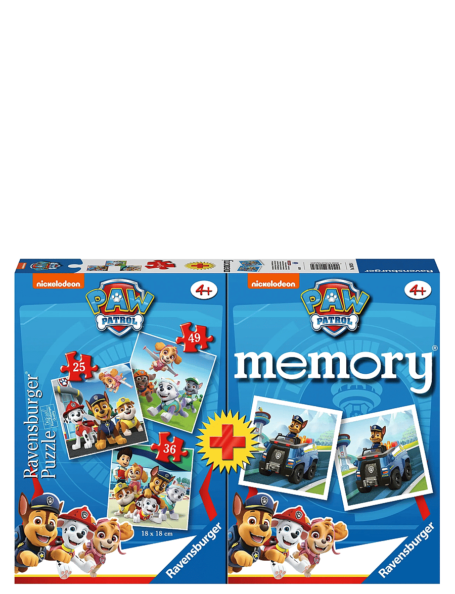 Ravensburger - Paw Patrol 3 Puzzle+memory® - memo - multi coloured - 1