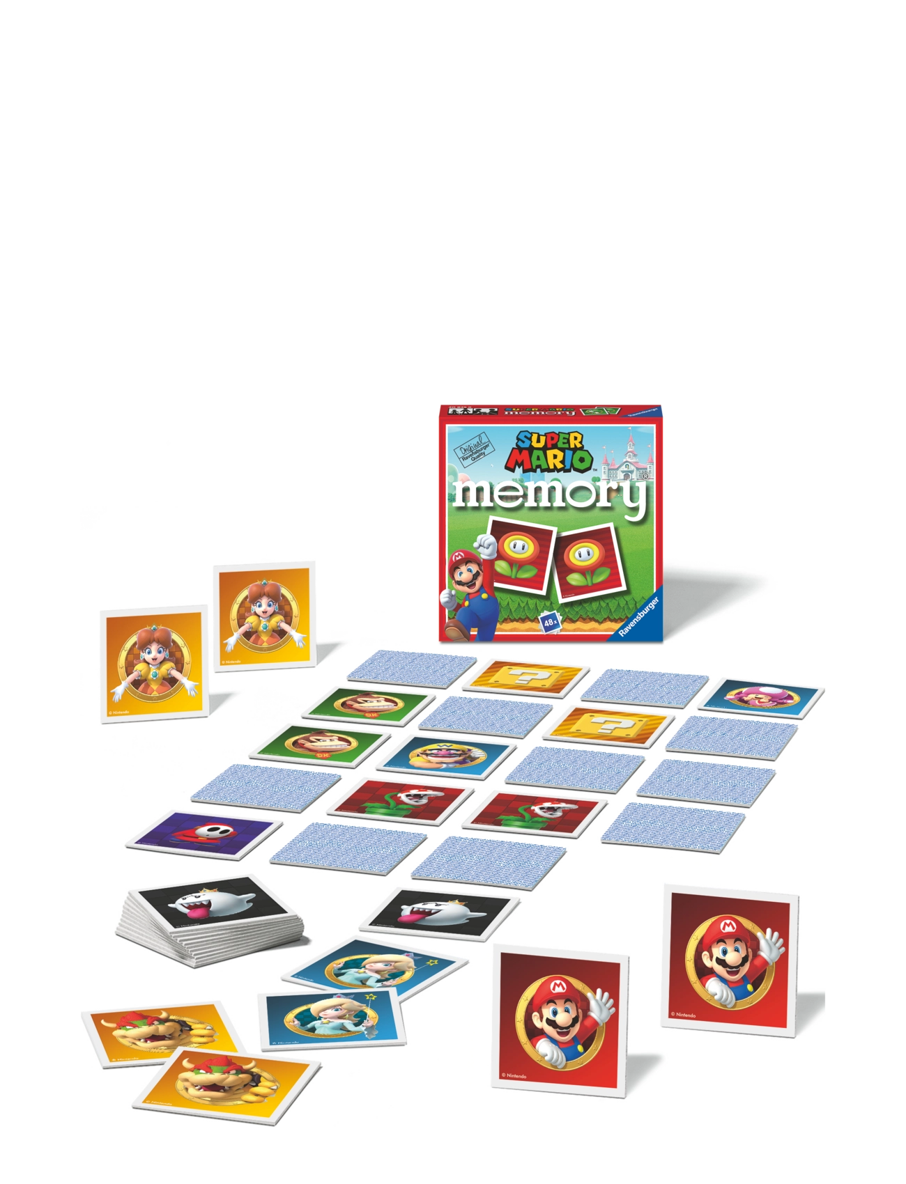 Ravensburger Super Mario Mini Memory , Børn, Memory, Multi/mønstret, Str: ENGLISH