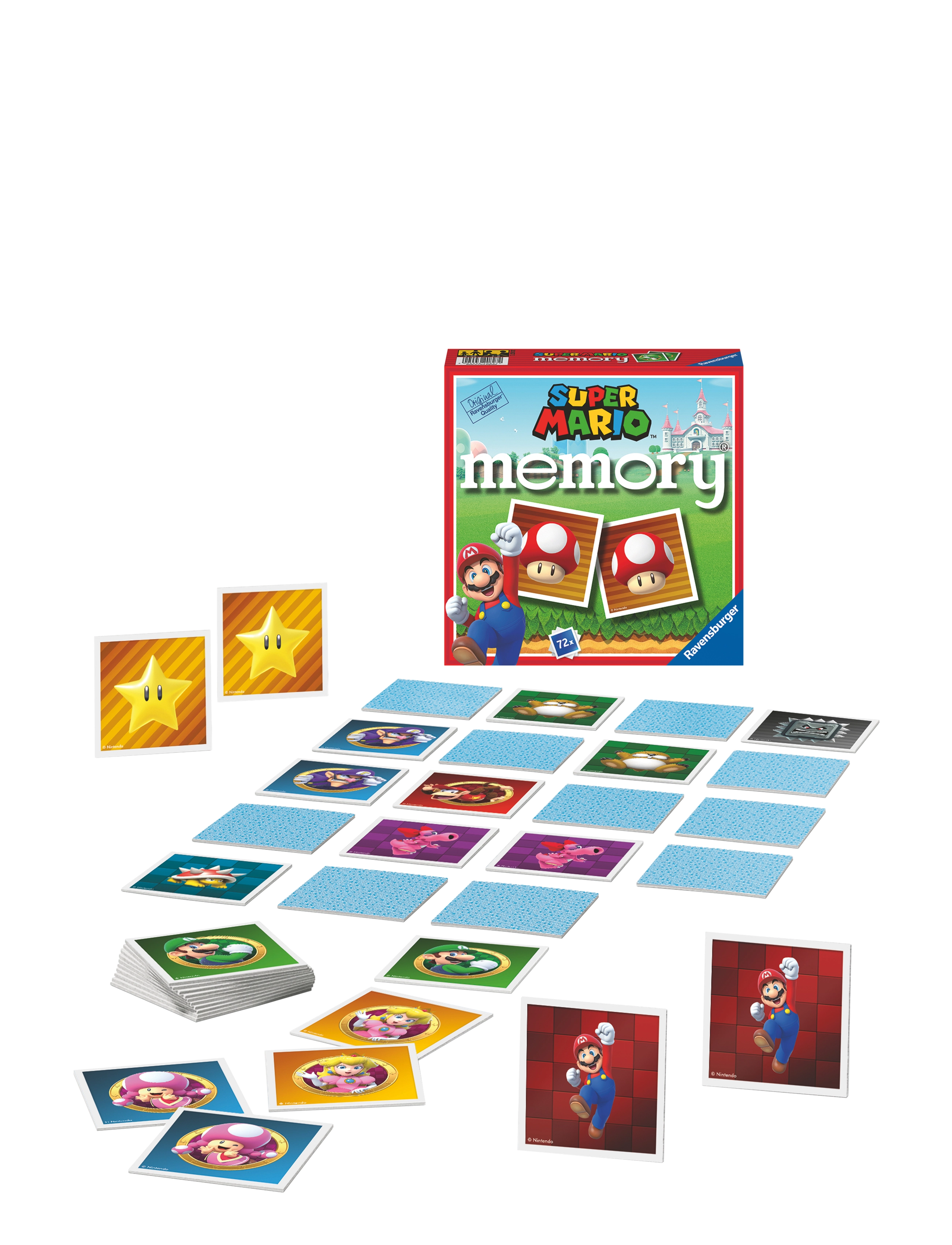 Ravensburger Super Mario Memory , Børn, Memory, Multi/mønstret, Str: ENGLISH