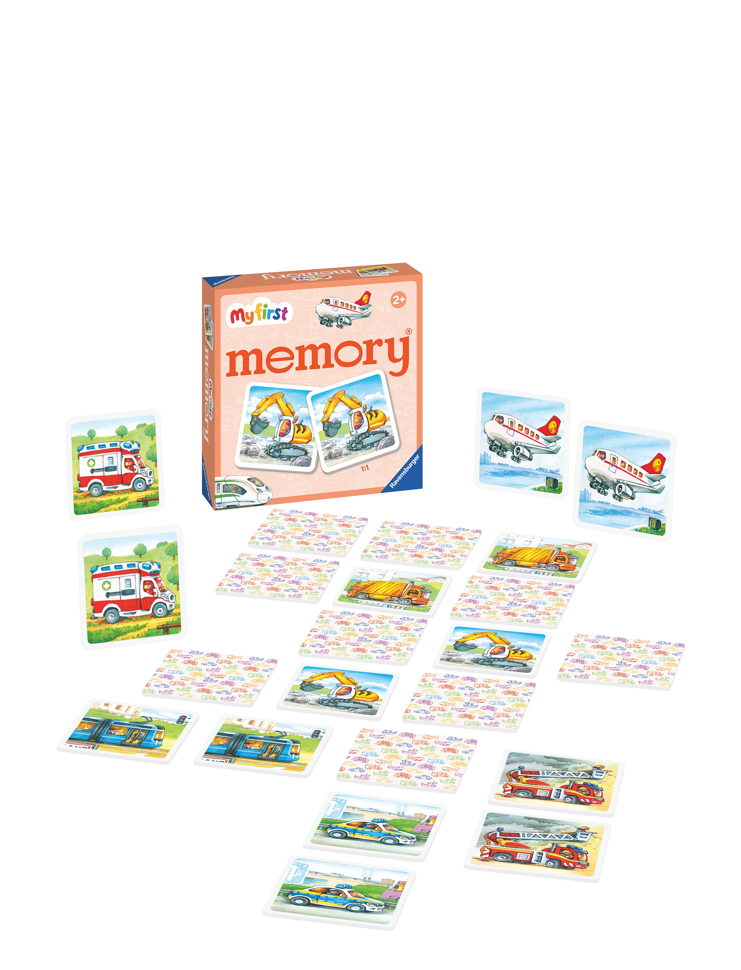 Ravensburger My First Memory Vehicles D/F/I/Nl/En/E, Børn, Memory, Multi/mønstret, Str: ENGLISH