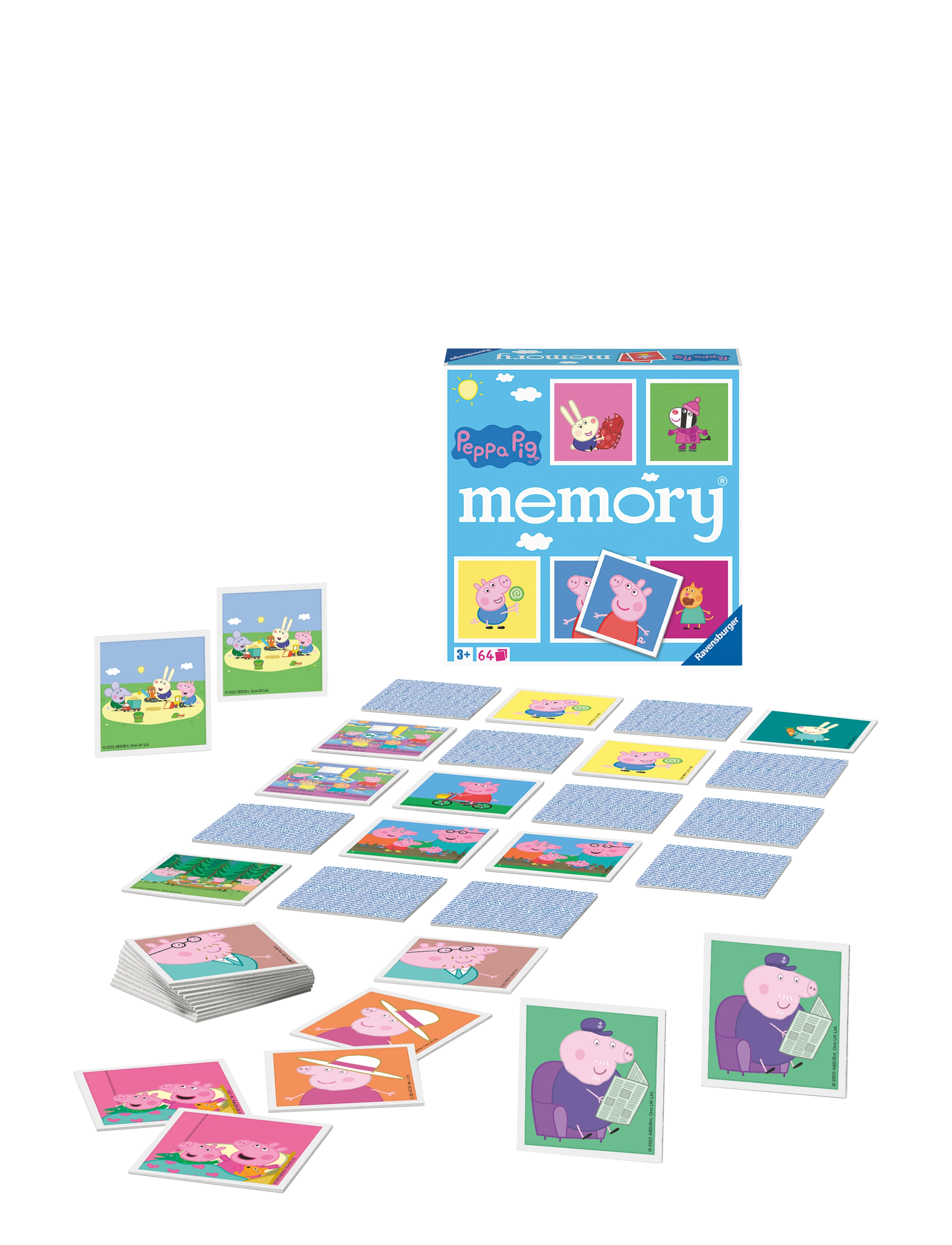 Ravensburger Peppa Pig Memory 2022 D/F/I/Nl/En/E, Børn, Memory, Multi/mønstret, Str: ENGLISH