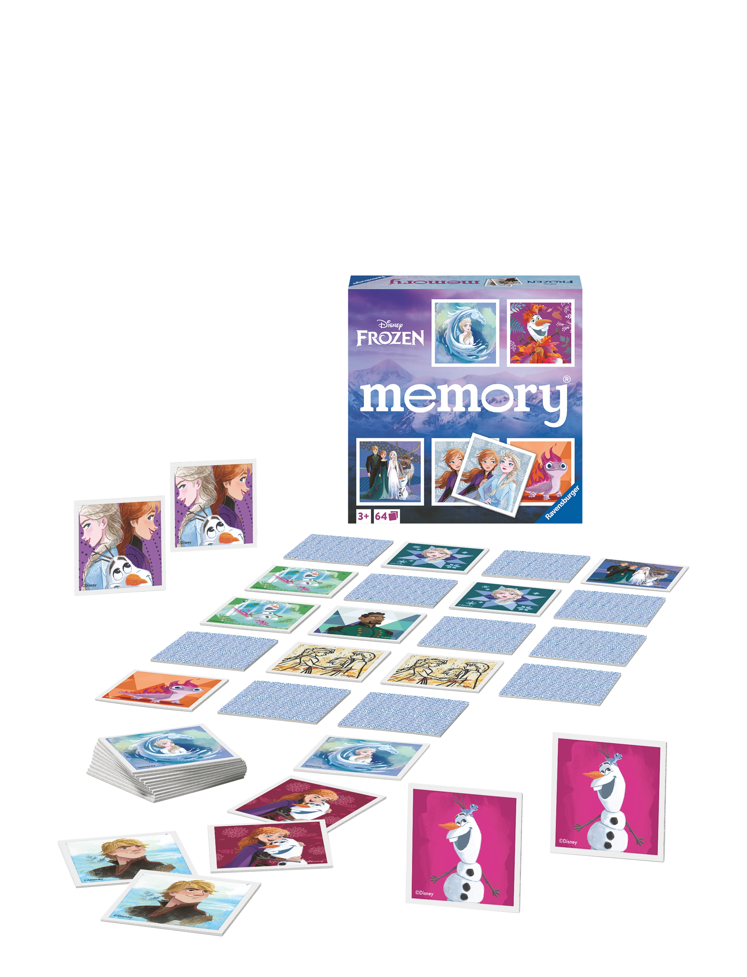 Ravensburger Disney Frozen Memory 2022 D/F/I/Nl/En/E, Børn, Memory, Multi/mønstret, Str: ENGLISH