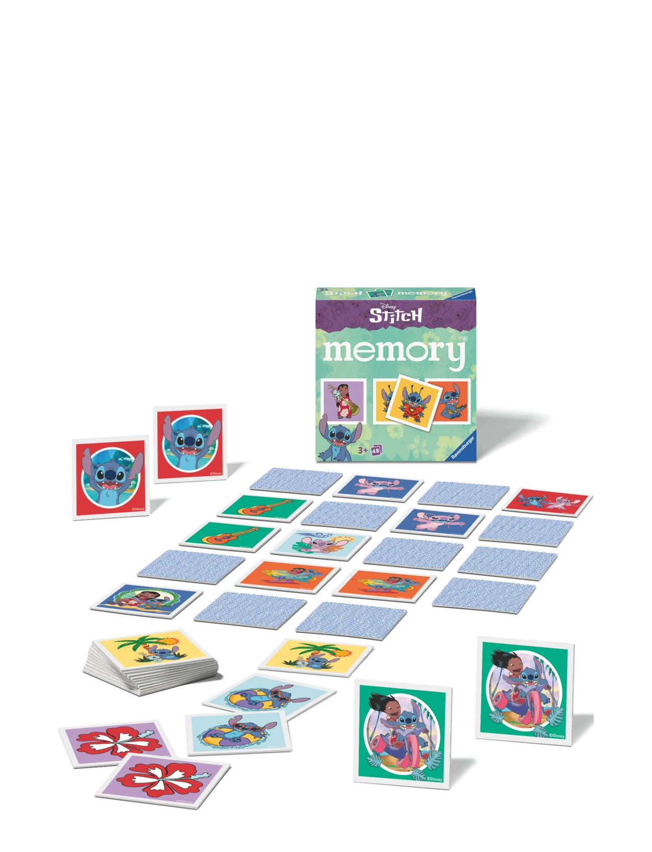 Ravensburger Disney Stitch Mini Memory , Børn, Memory, Multi/mønstret, Str: ENGLISH