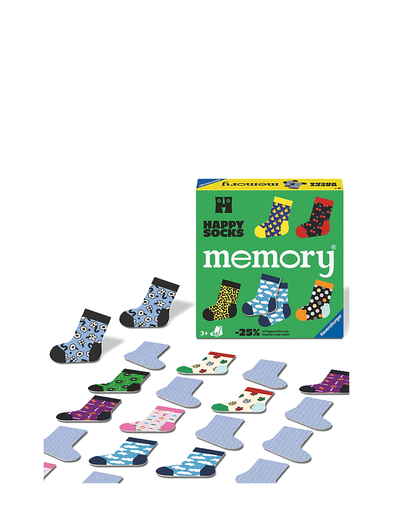 Ravensburger - Happy Socks memory® D/F/I/EN/E/SV - minnisspil - multi coloured - 0