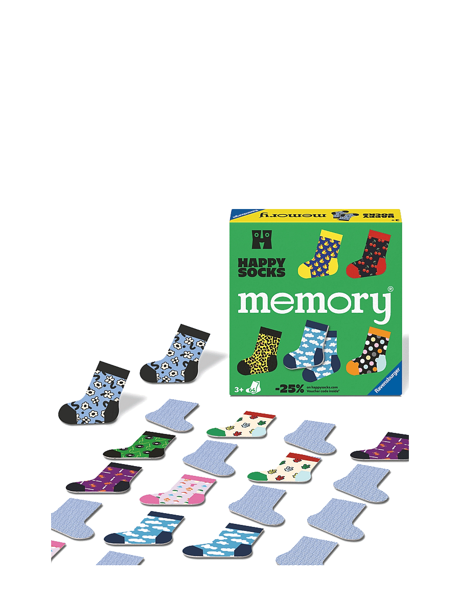 Ravensburger - Happy Socks memory® D/F/I/EN/E/SV - memo - multi coloured - 0