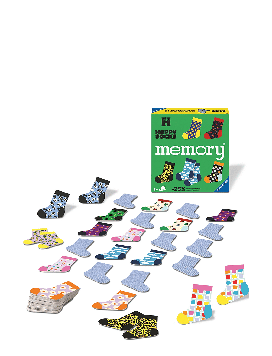 Ravensburger - Happy Socks memory® D/F/I/EN/E/SV - memo - multi coloured - 1