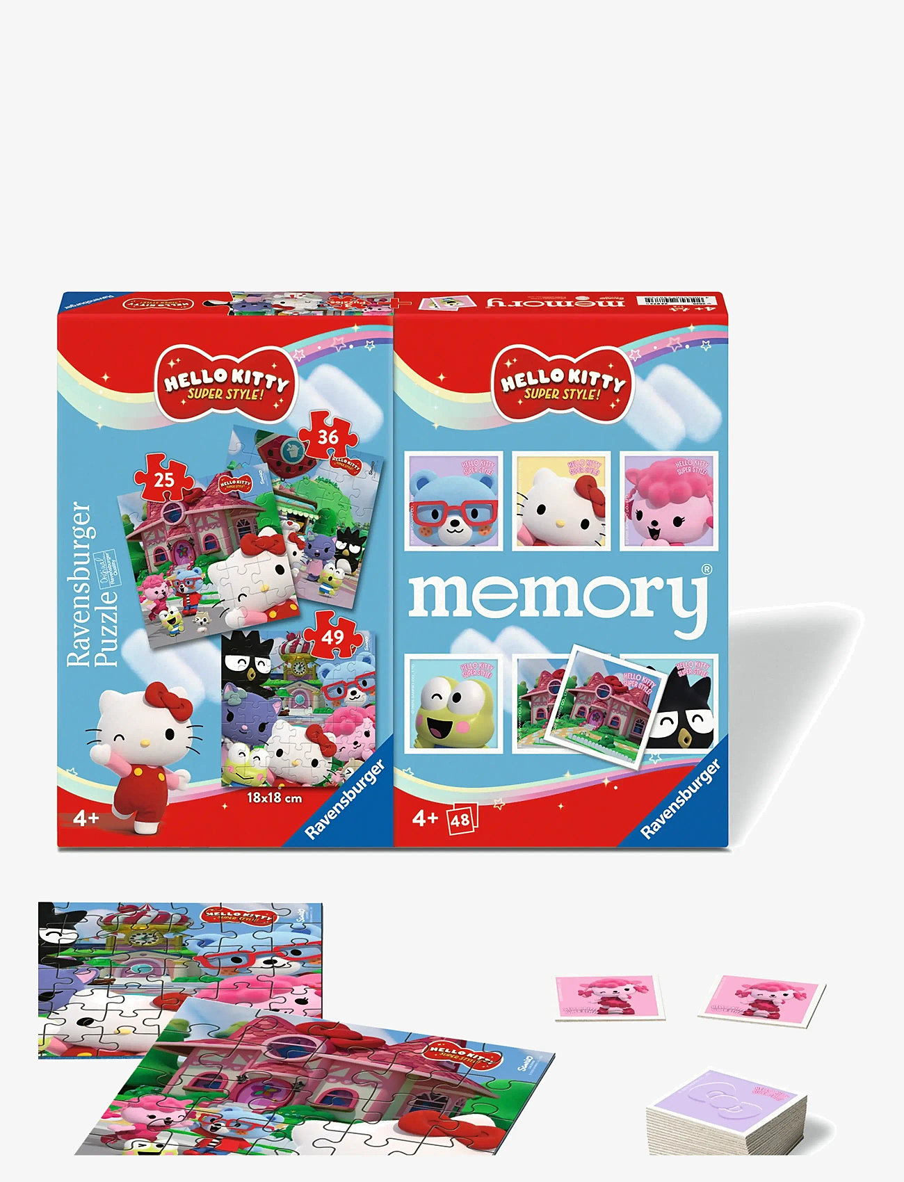 Ravensburger - Hello Kitty 3 Puzzle+memory® - memo - multi coloured - 2