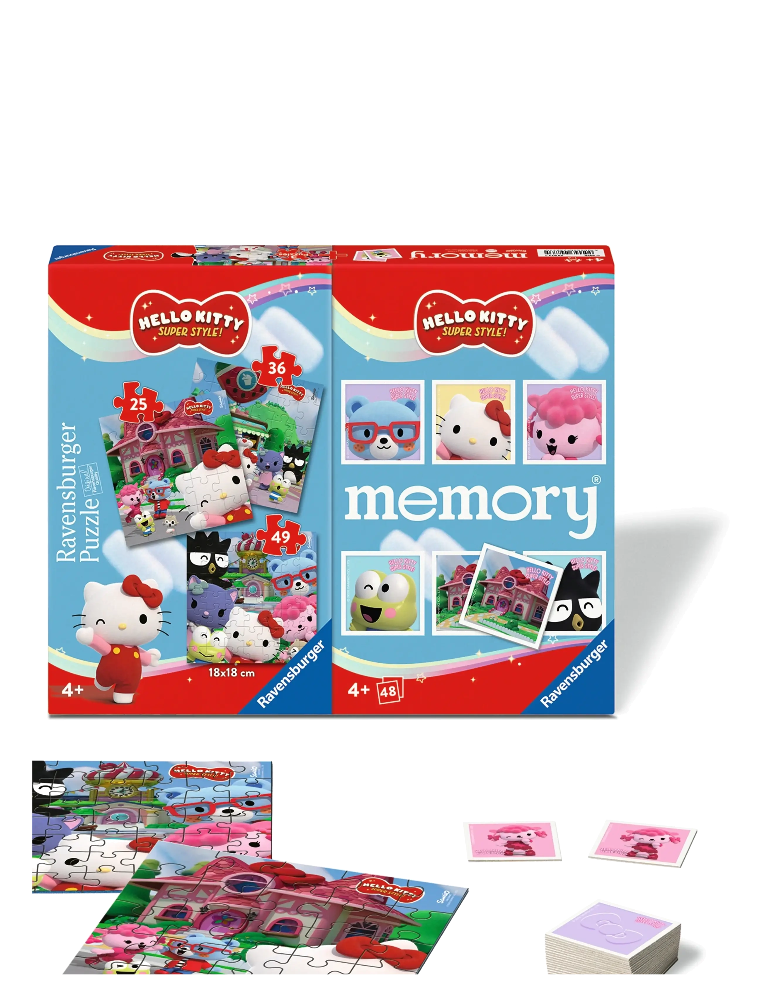 Ravensburger - Hello Kitty 3 Puzzle+memory® - memo - multi coloured - 2