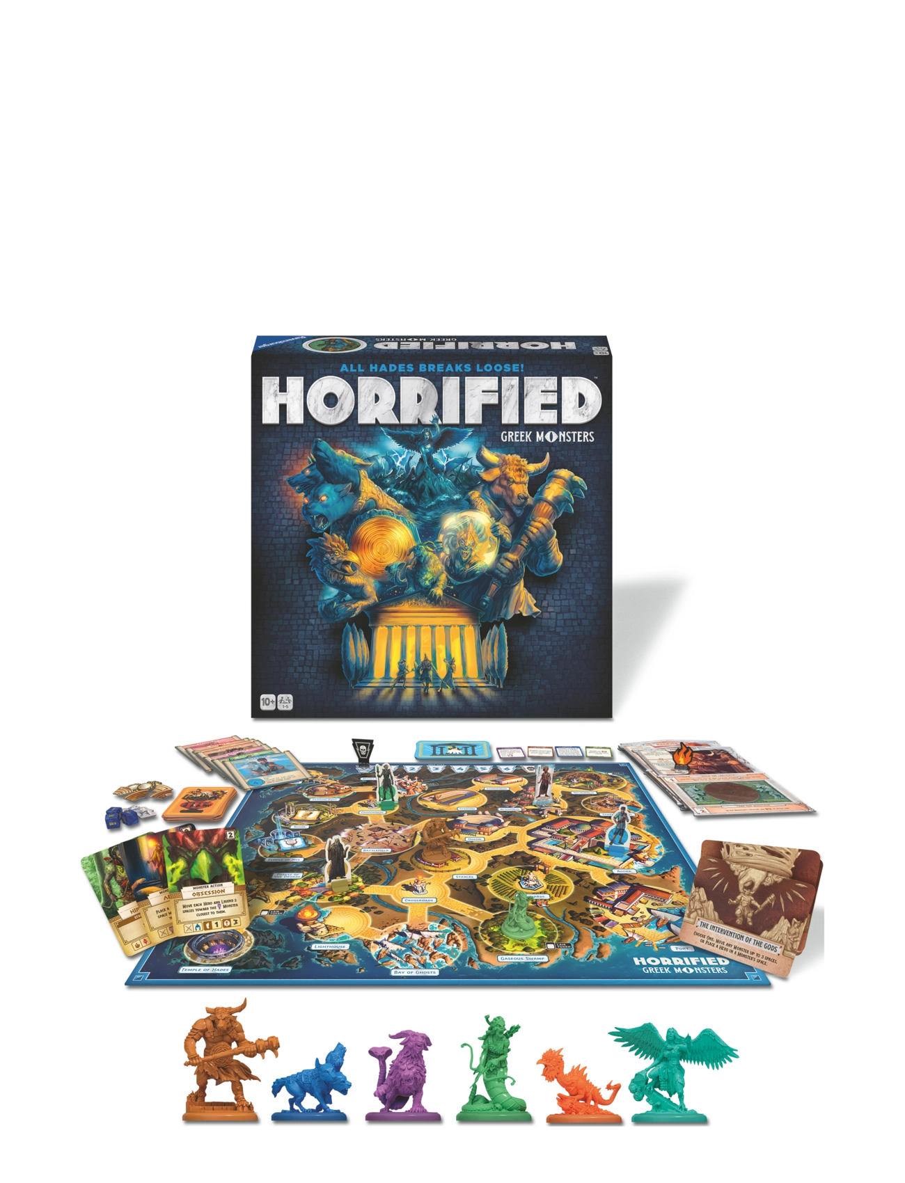Ravensburger Horrified Greek Monsters En, Børn, Board Spil, Multi/mønstret, Str: ENGLISH