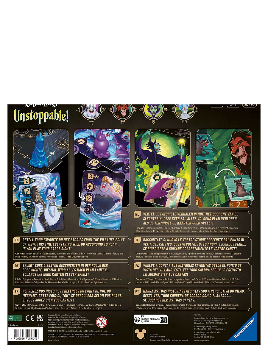 Ravensburger - Disney Villainous Unstoppable! EN/F/E/NL/I/PT - borðspil - multi coloured - 3