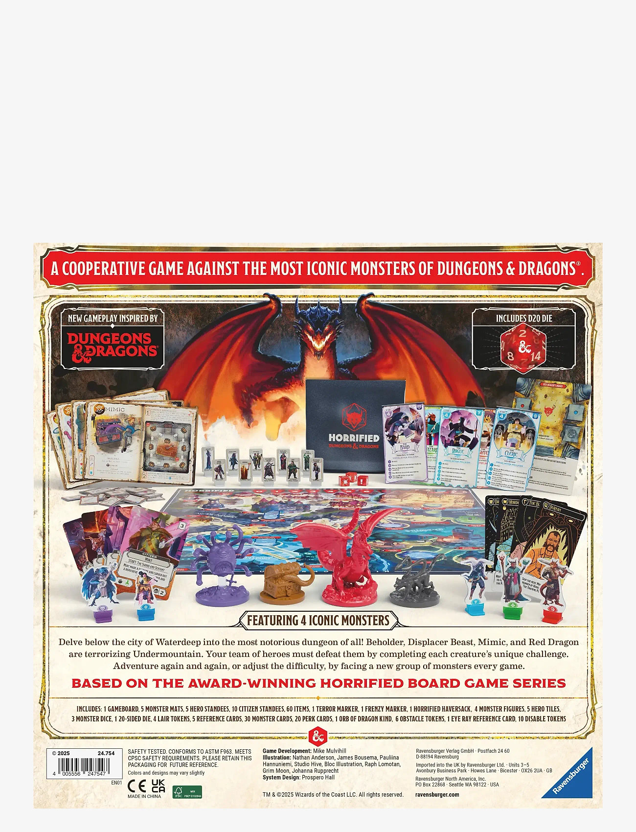 Ravensburger - Horrified Dungeons & Dragons - brädspel - multi coloured - 3