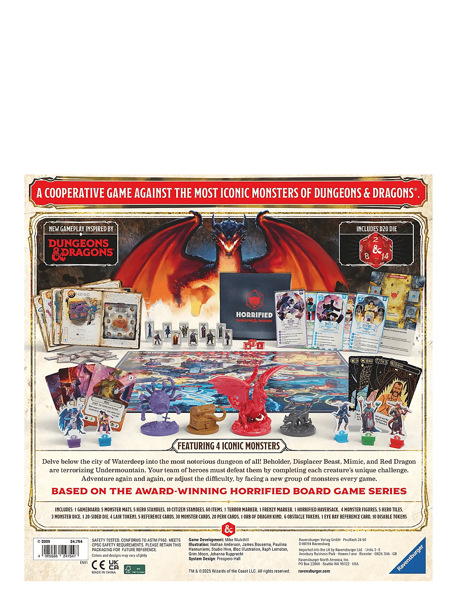 Ravensburger - Horrified Dungeons & Dragons - borðspil - multi coloured - 3