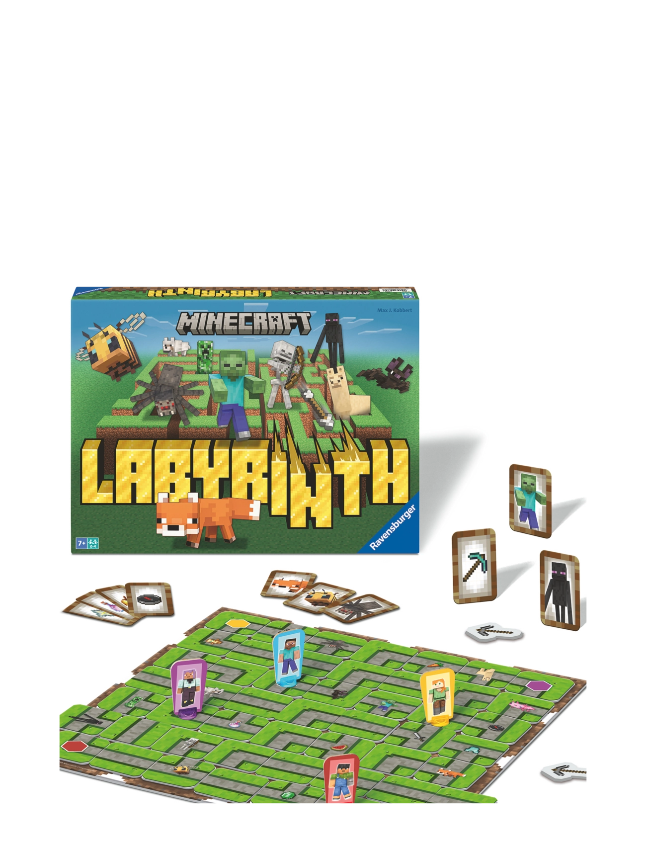 Ravensburger Minecraft Labyrinth Sv/No/Fi/Da, SWEDISH, Multi/patterned, Spil > Brætspil, Børn