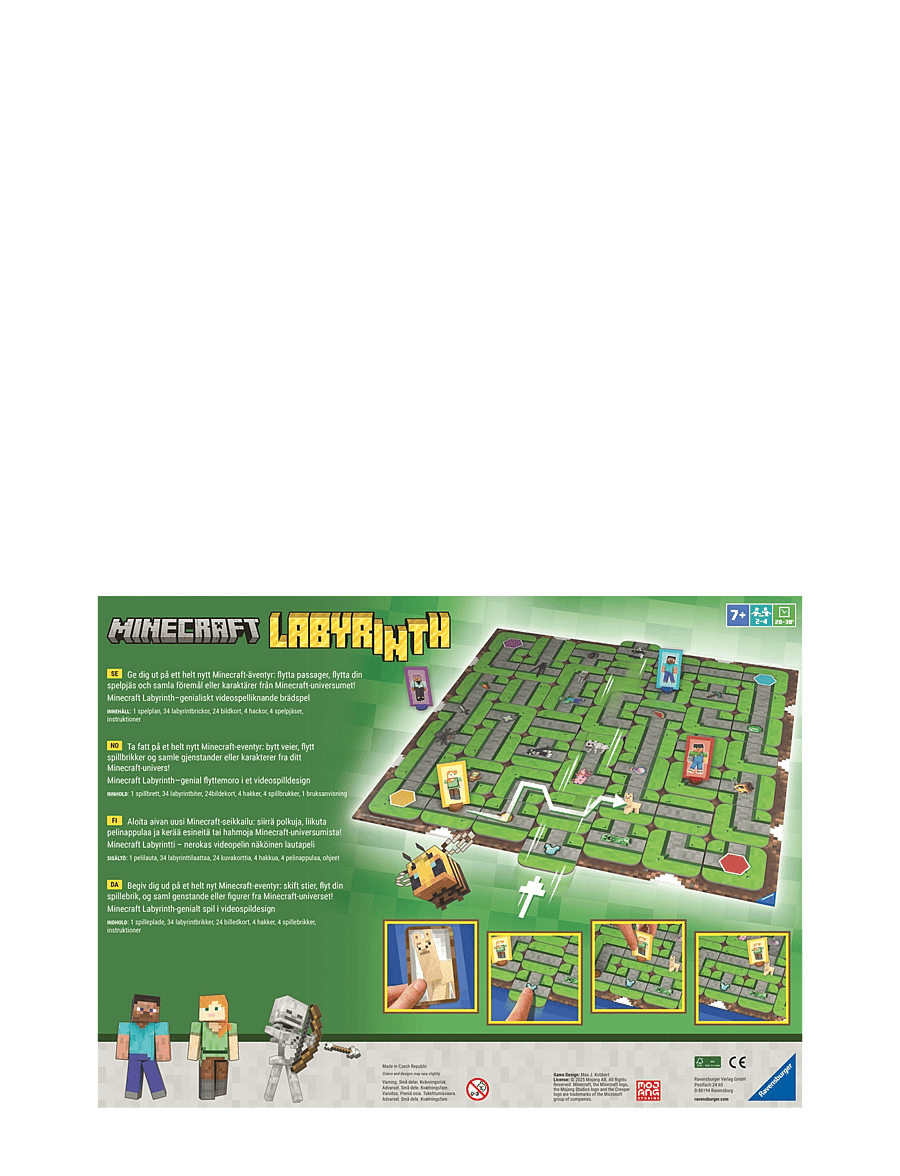 Ravensburger - Minecraft Labyrinth SV/NO/FI/DA - brädspel - multi coloured - 2
