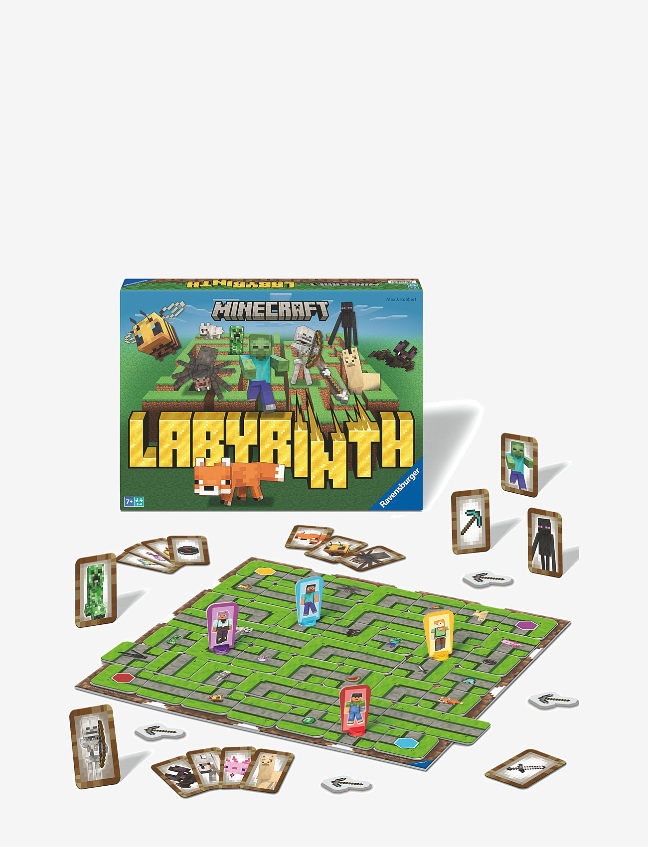Ravensburger - Minecraft Labyrinth SV/NO/FI/DA - brætspil - multi coloured - 3