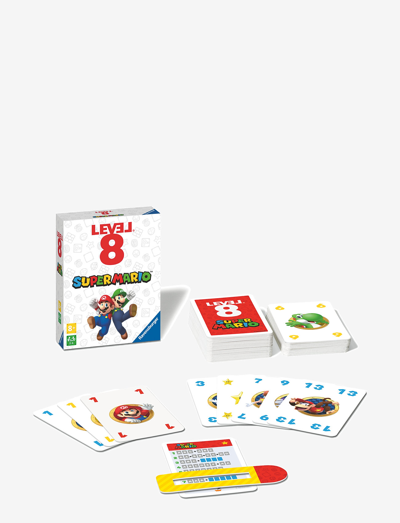 Ravensburger - Super Mario Level 8 SV/NO/DA/FI - kortspil - multi coloured - 0