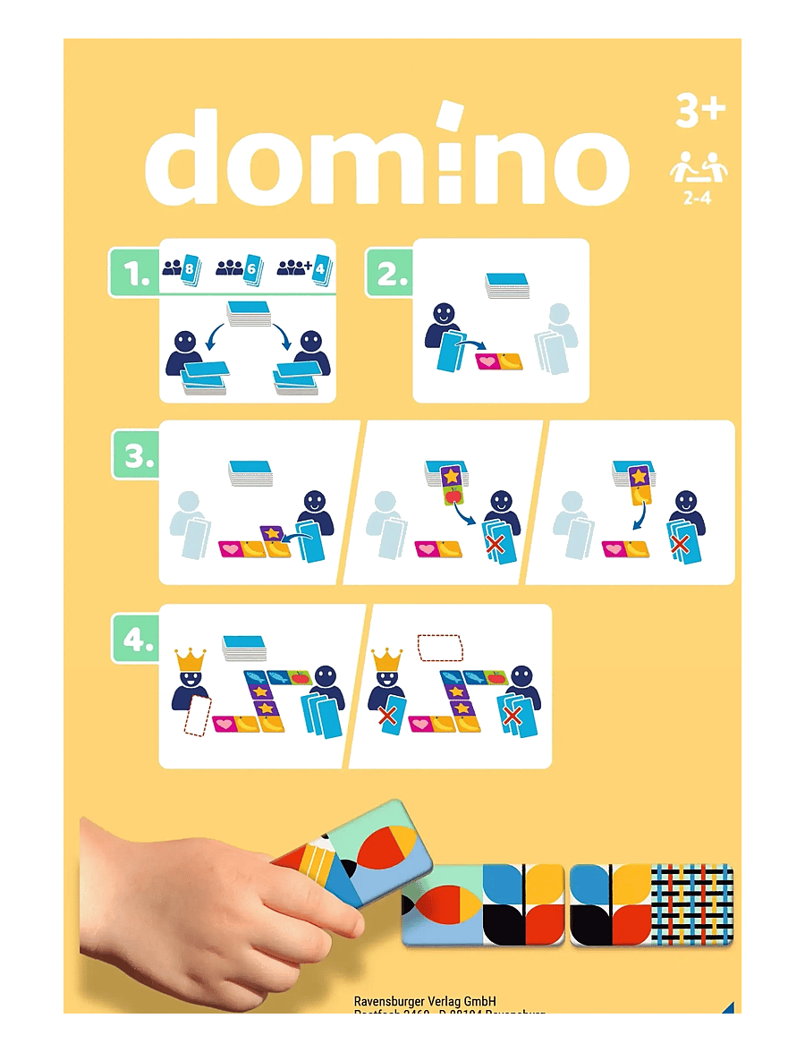Ravensburger - Bluey Domino - dómínó - multi coloured - 3