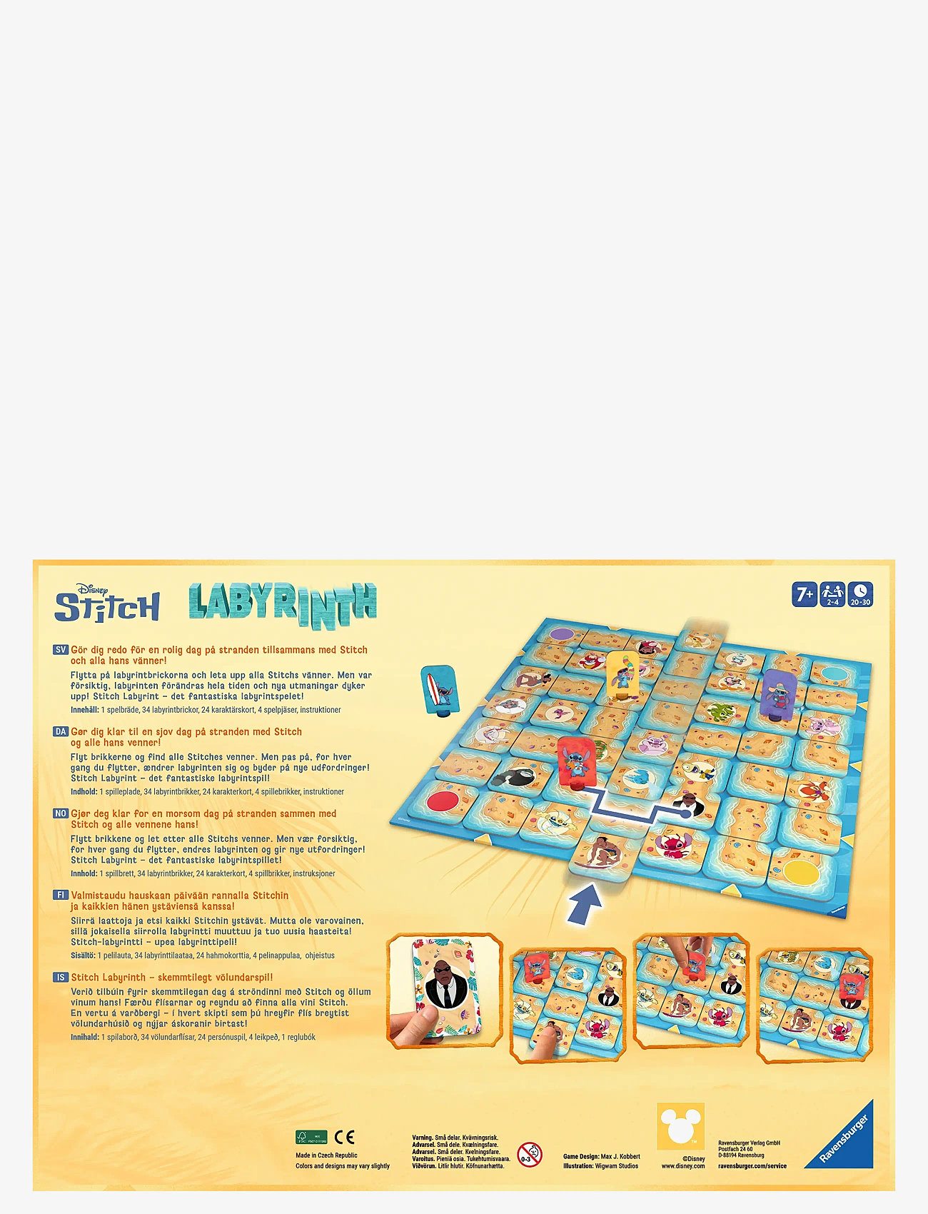 Ravensburger - Labyrinth Stitch SV/DA/NO/FI/IS - games - multi coloured - 3
