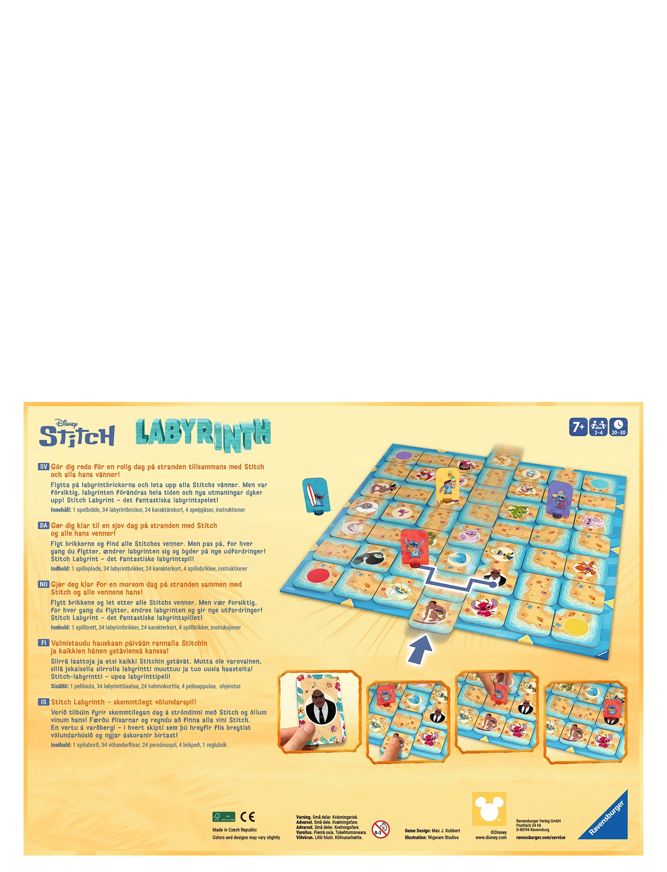 Ravensburger - Labyrinth Stitch SV/DA/NO/FI/IS - lautapelit - multi coloured - 3