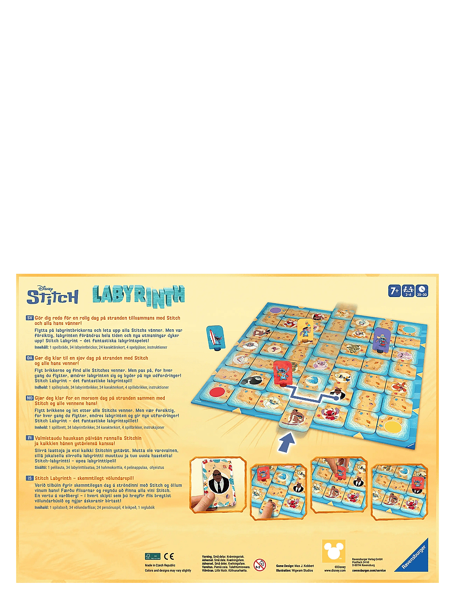 Ravensburger - Labyrinth Stitch SV/DA/NO/FI/IS - brädspel - multi coloured - 3