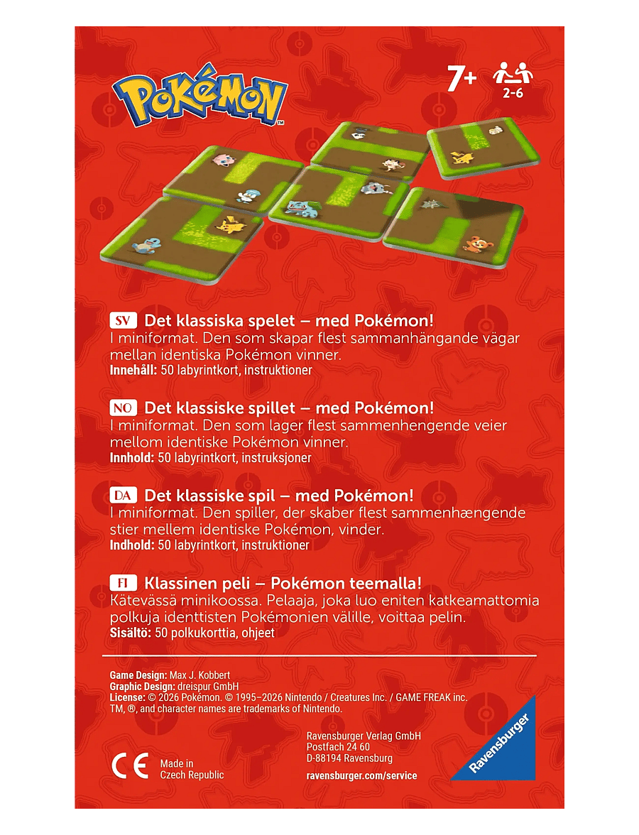 Ravensburger - Pokémon Labyrinth Connect SV/NO/DA/FI - brädspel - multi coloured - 3