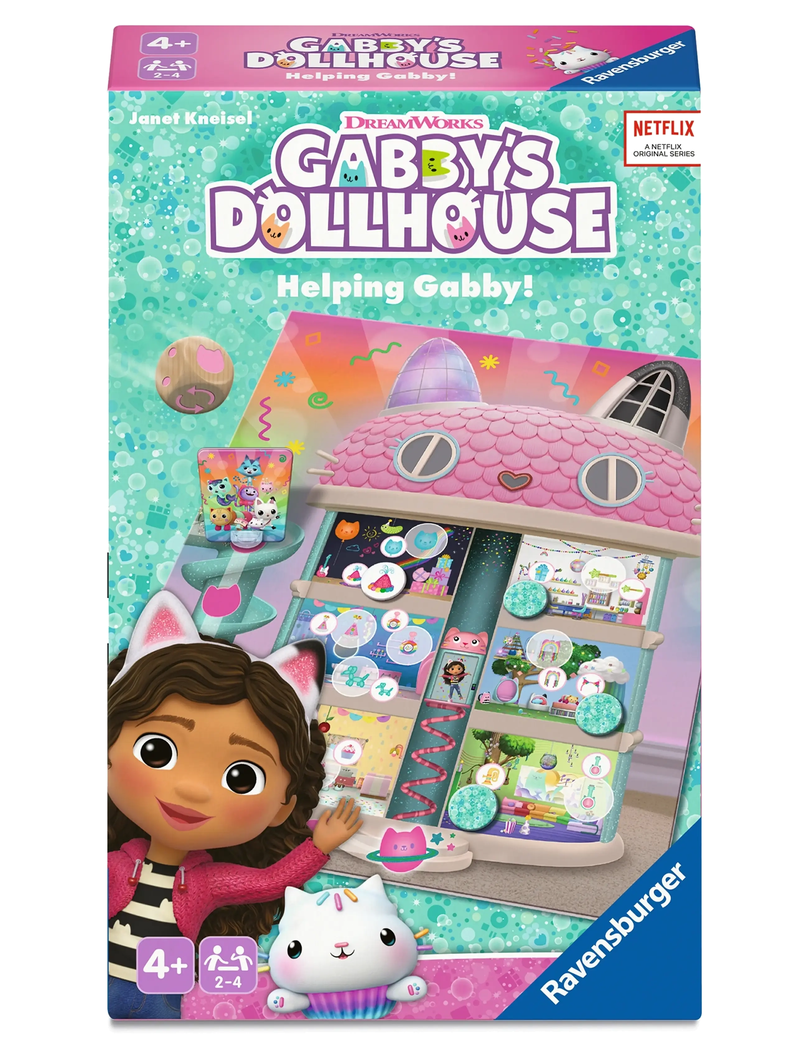Ravensburger - Gabby's Dollhouse - Helping Gabby SV/NO/DA/FI - brætspil - multi coloured - 1