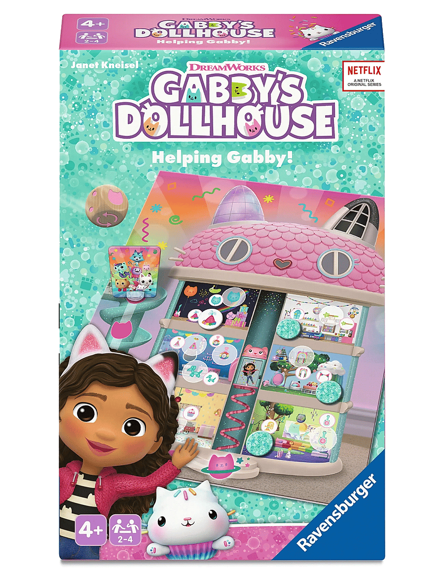 Ravensburger - Gabby's Dollhouse - Helping Gabby SV/NO/DA/FI - borðspil - multi coloured - 1