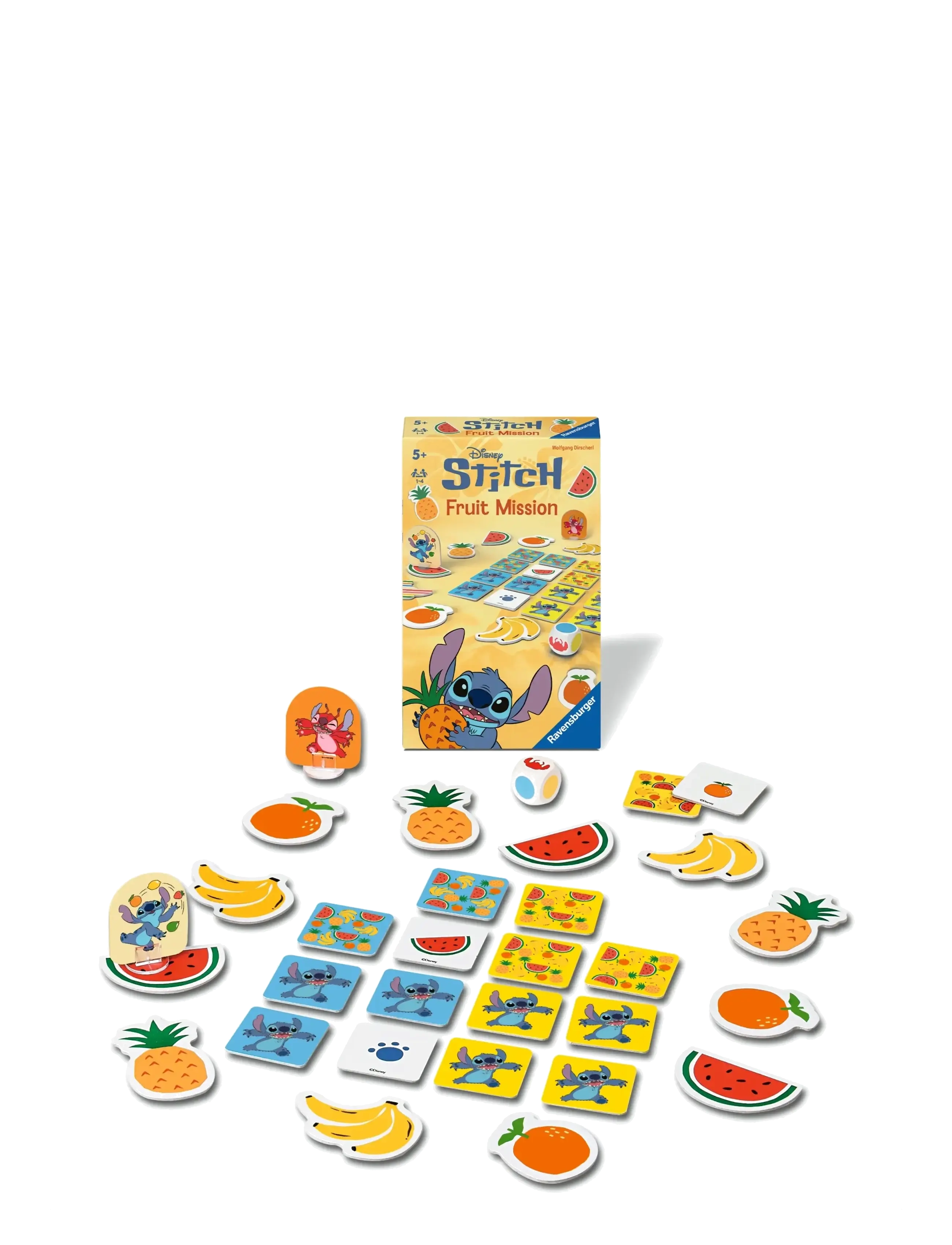 Ravensburger Disney Stitch Fruit Mission Sv/No/Da/Fi, Børn, Memory, Gul, Str: SWEDISH