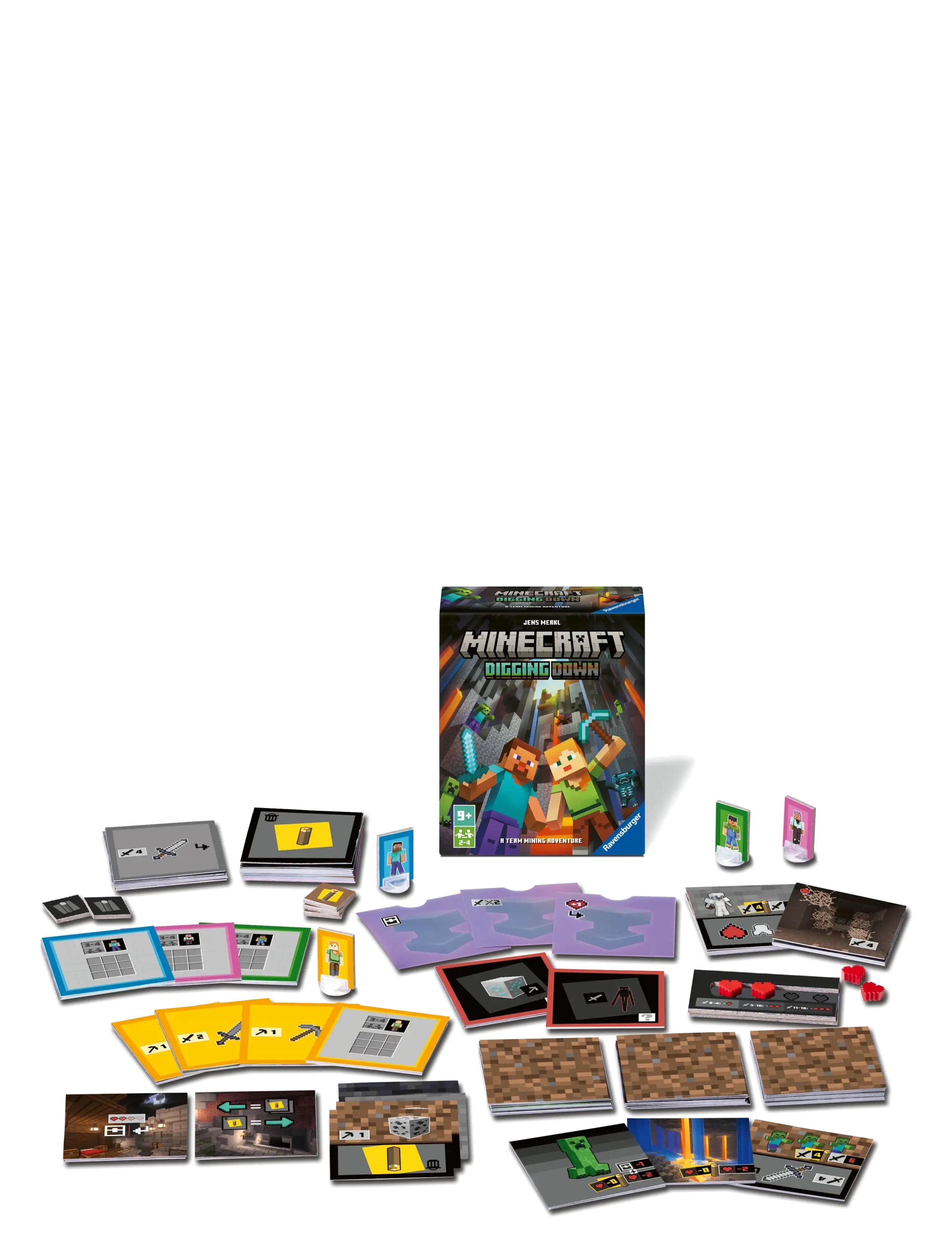 Ravensburger Minecraft Digging Down - Brætspil - MULTI COLOURED / multi