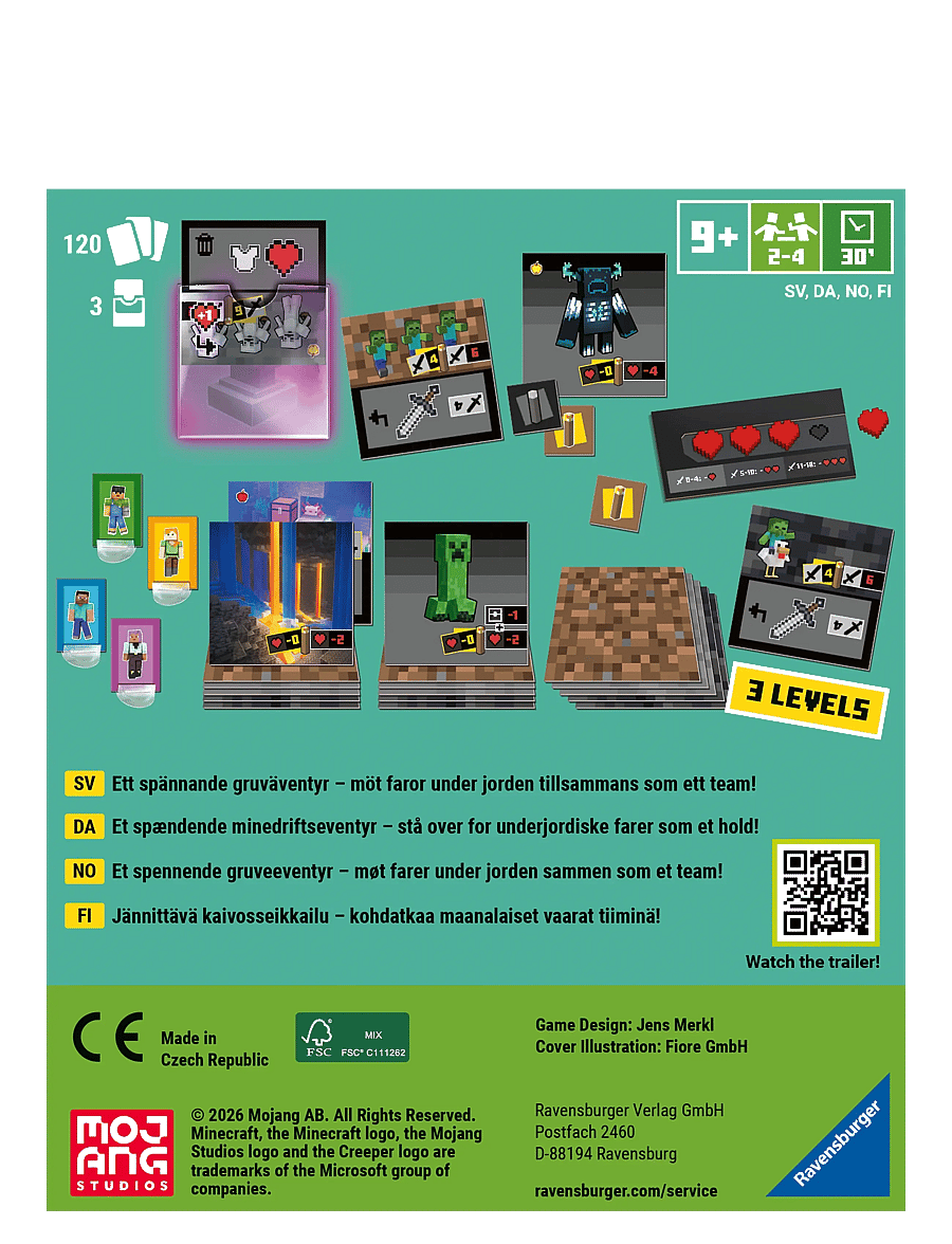 Ravensburger - Minecraft Digging Down - brädspel - multi coloured - 2