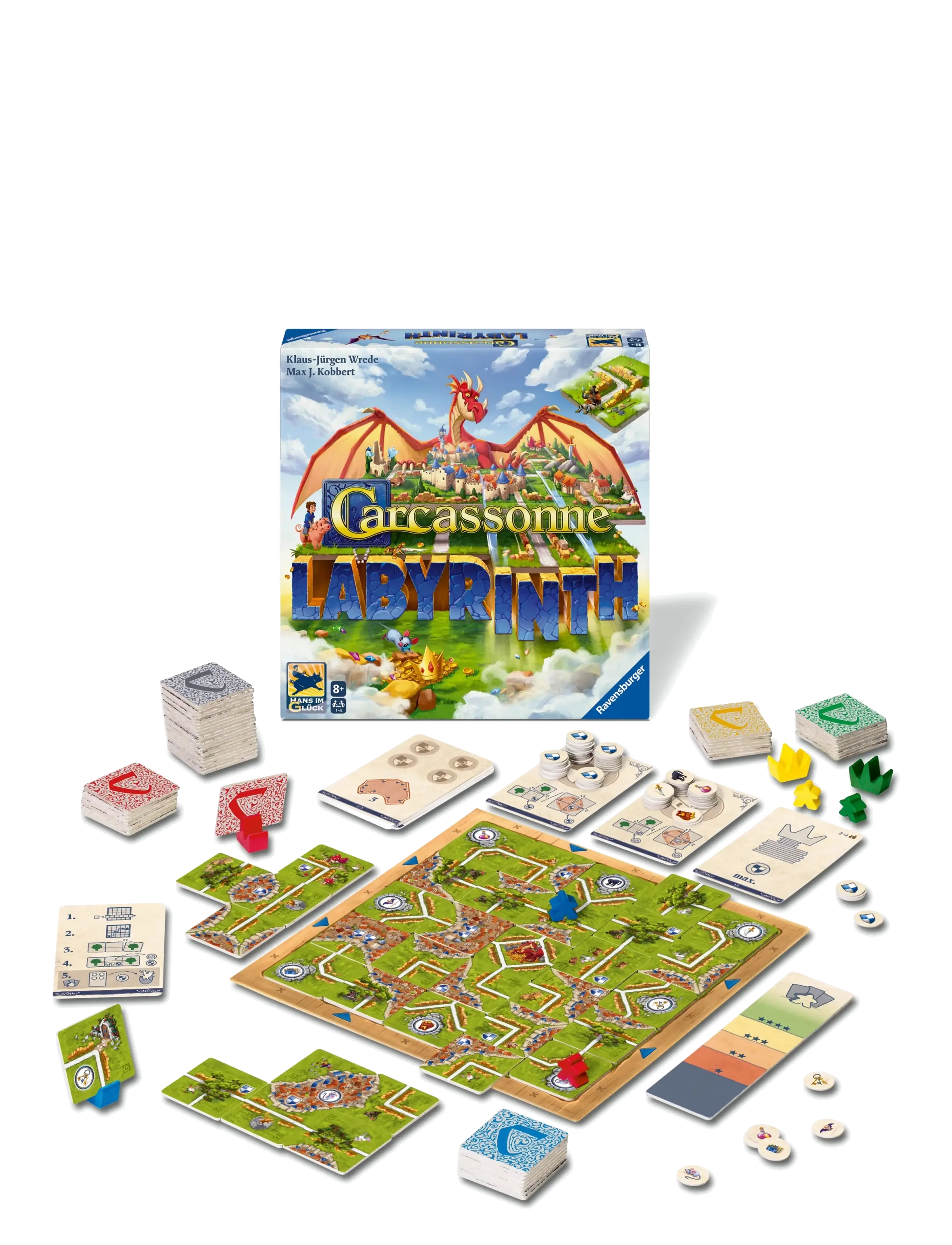 Ravensburger Carcassonne Labyrinth, Børn, Board Spil, Multi/mønstret, Str: SWEDISH