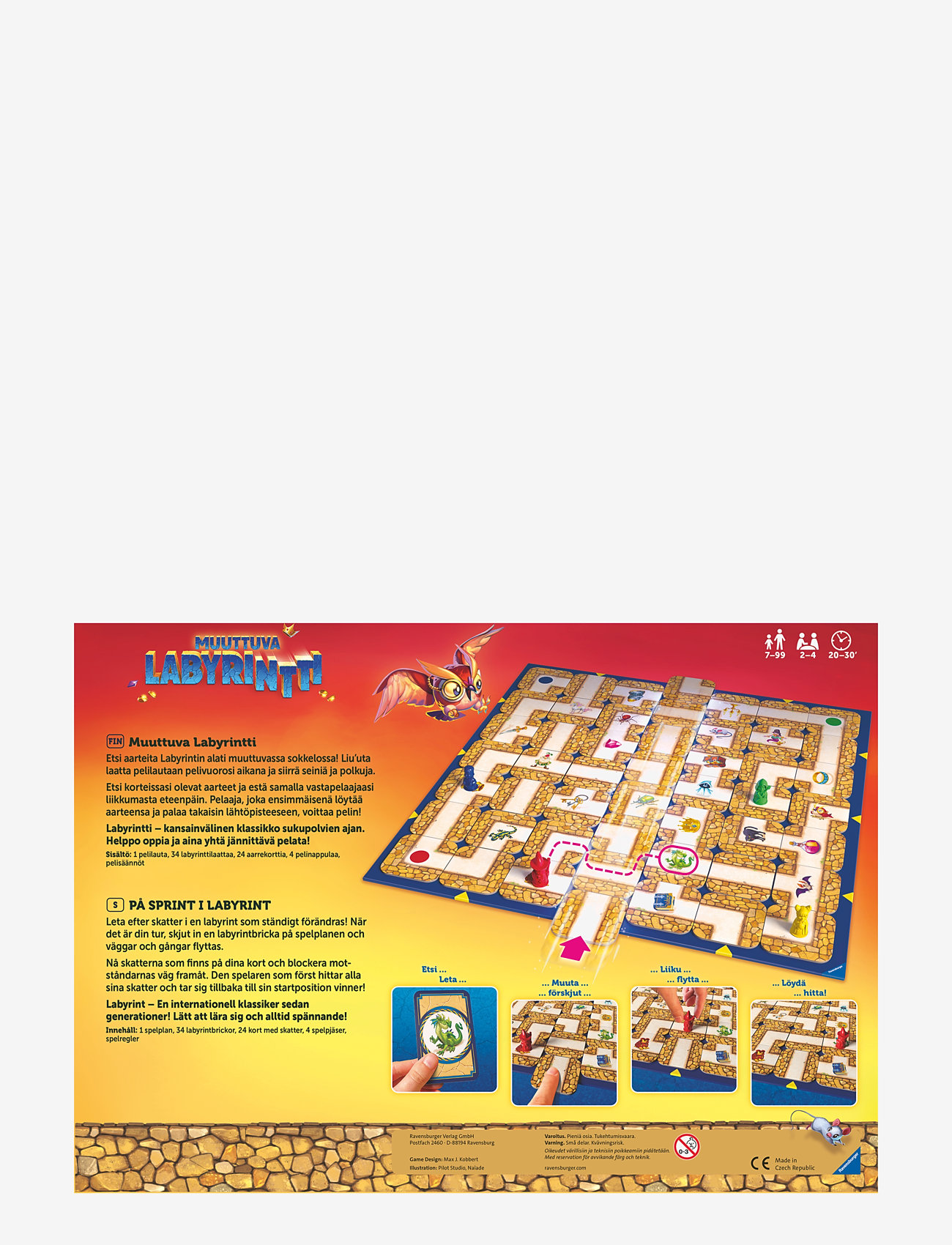 Ravensburger - Muuttuva Labyrintti FI - brettspill - multi coloured - 2
