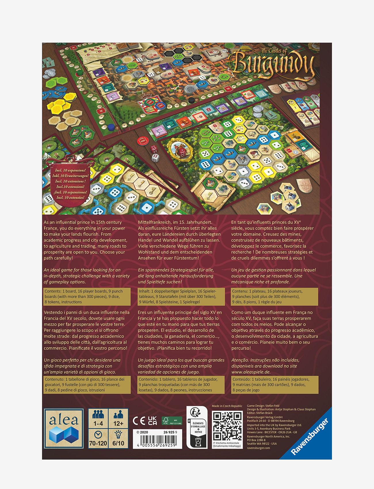 Ravensburger - The Castles Of Burgundy EN - brädspel - multi coloured - 2