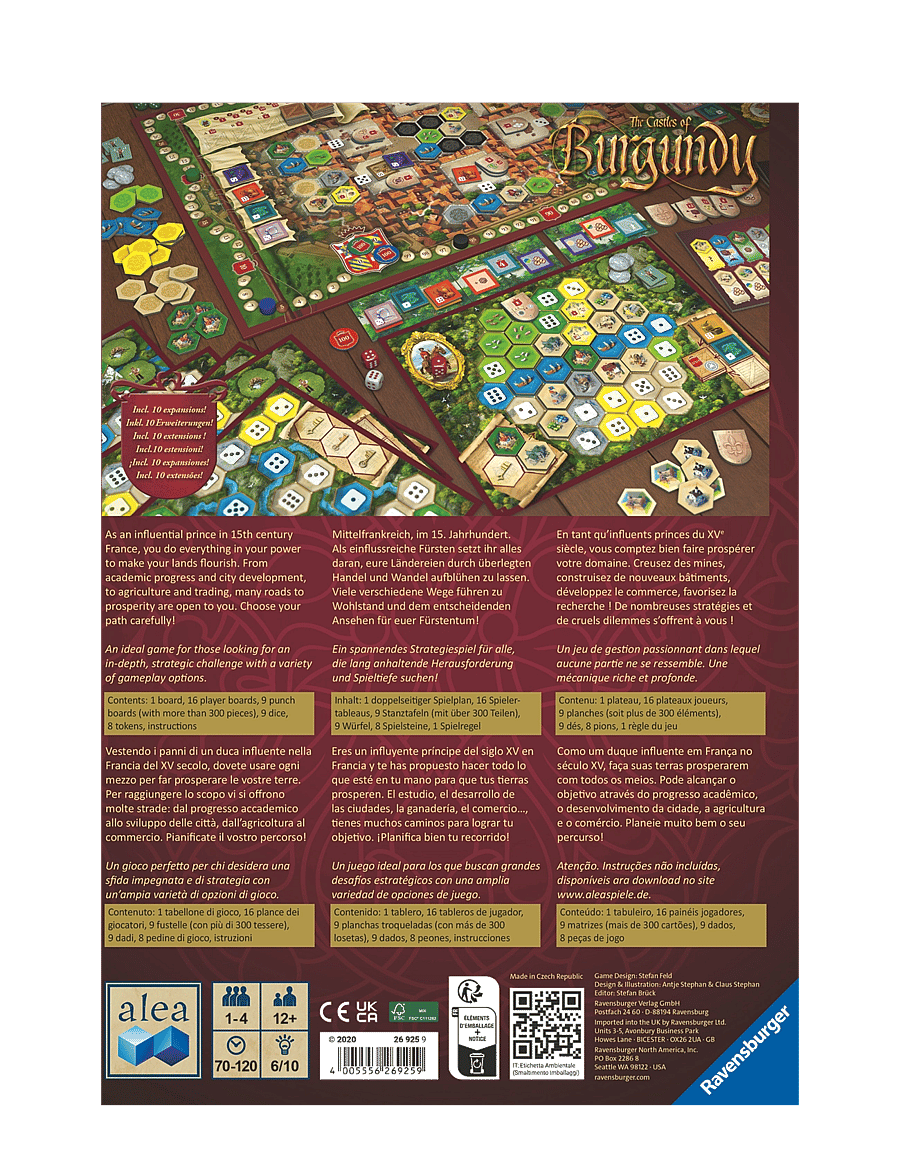Ravensburger - The Castles Of Burgundy EN - borðspil - multi coloured - 2